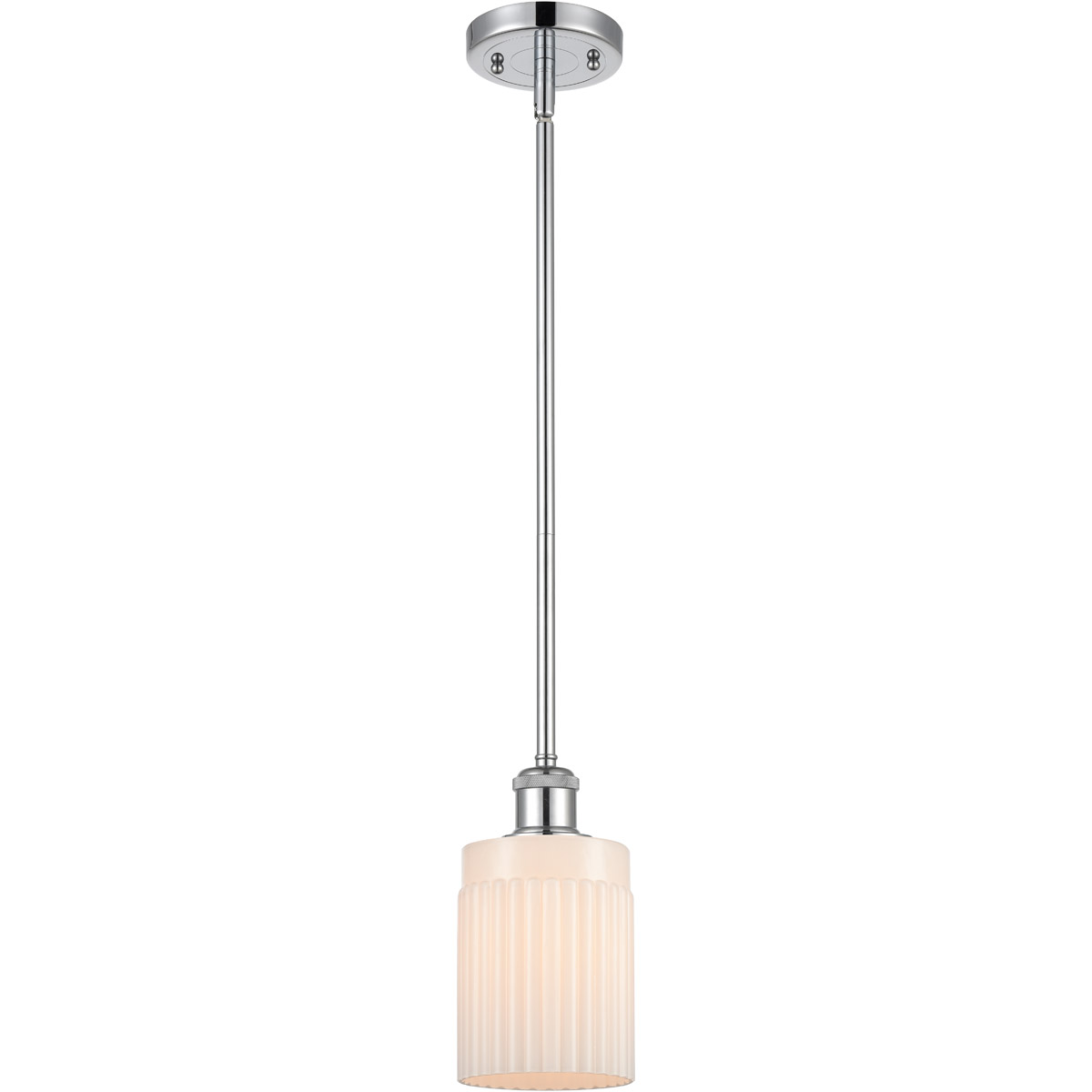 Innovations Lighting 516-1S-PC-G341 Ballston Hadley 1 Light 5 inch Polished Chrome Pendant Ceiling Light in Matte White Glass, Ballston