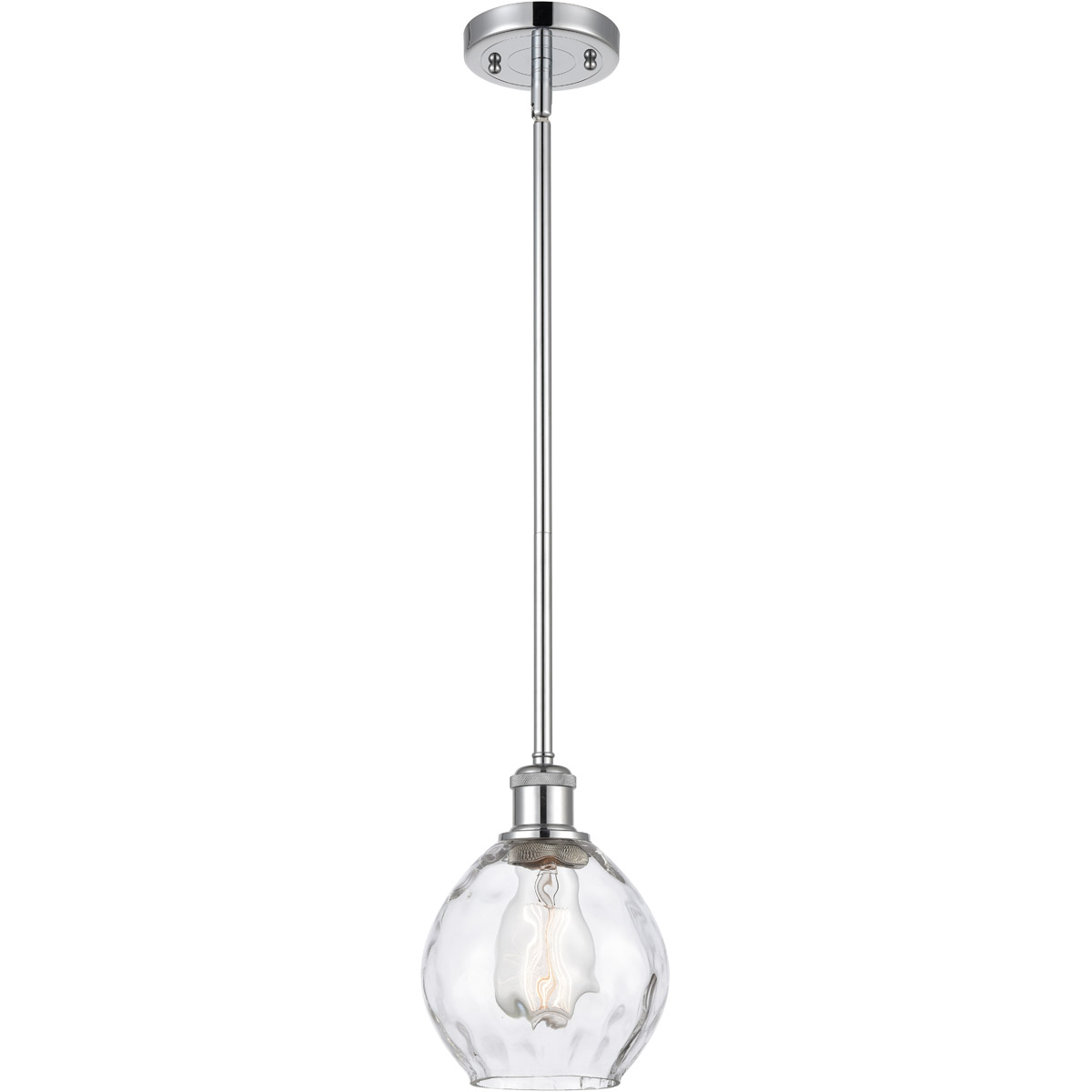 Innovations Lighting 516-1S-PC-G362-LED Ballston Small Waverly LED 6 inch Polished Chrome Pendant Ceiling Light, Ballston
