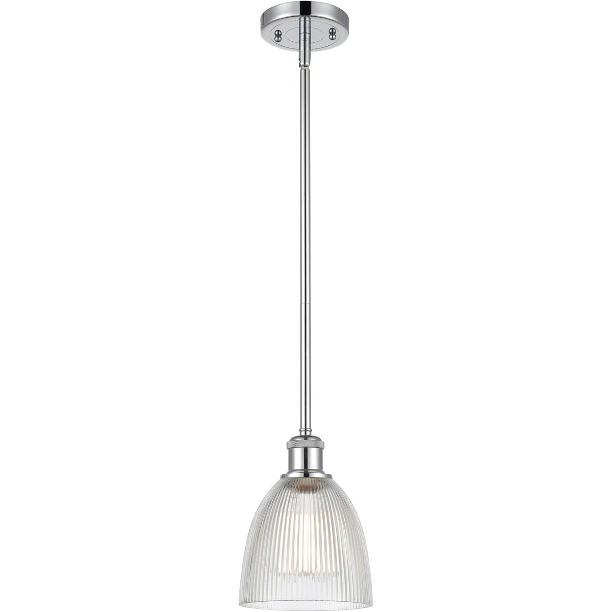 Innovations Lighting 516-1S-PC-G382 Ballston Castile 1 Light 6 inch Polished Chrome Pendant Ceiling Light in Clear Glass, Ballston