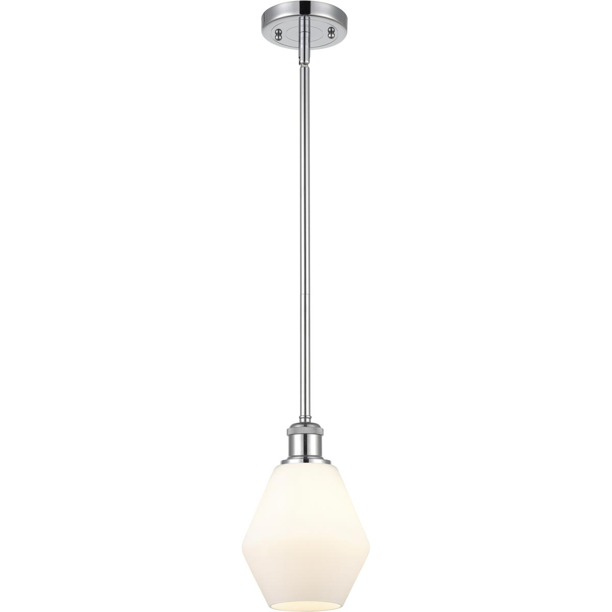 Innovations Lighting 516-1S-PC-G651-6 Ballston Cindyrella 1 Light 6 inch Polished Chrome Mini Pendant Ceiling Light in Incandescent, Matte White Glass