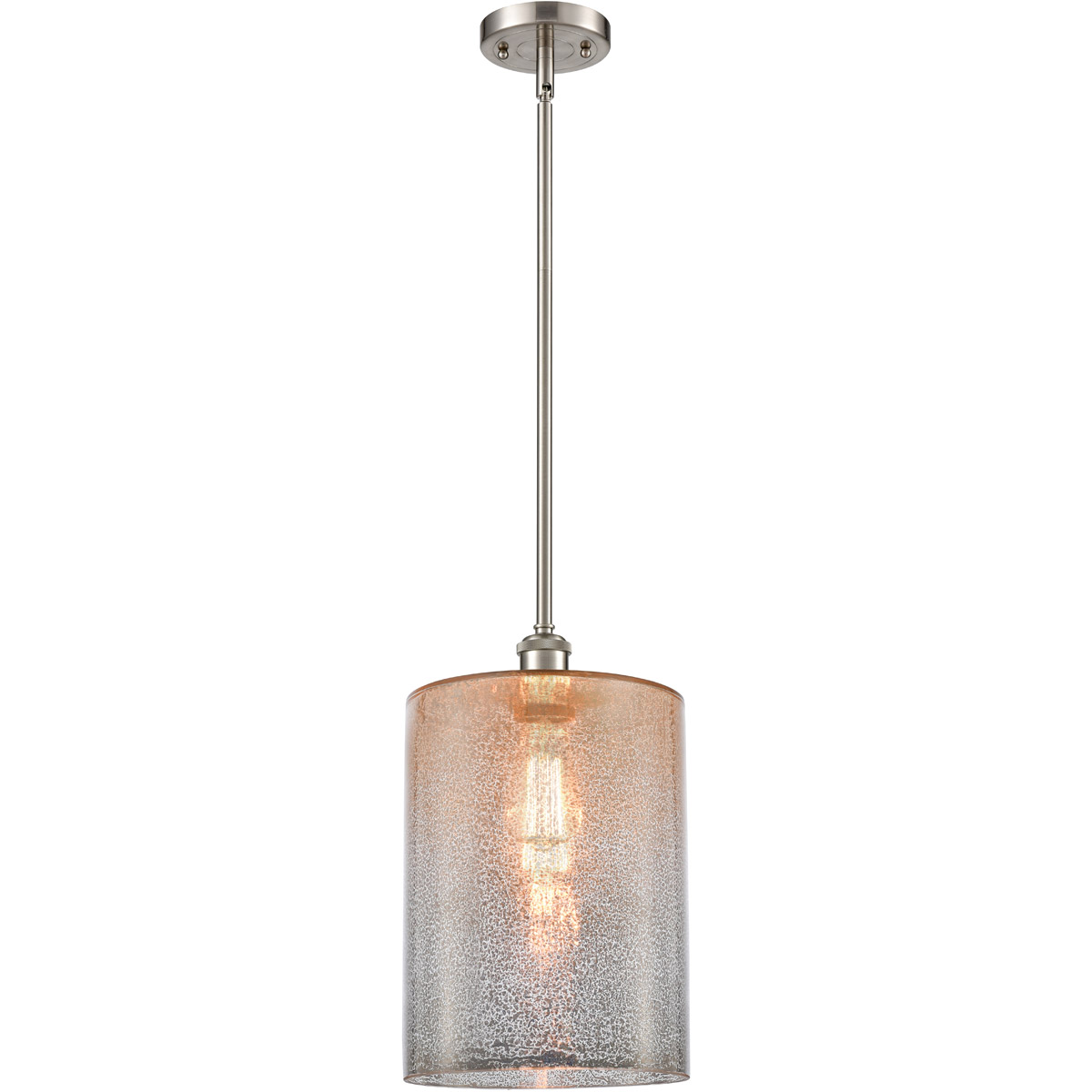 Innovations Lighting 516-1S-SN-G116-L Ballston Large Cobbleskill 1 Light 9 inch Brushed Satin Nickel Pendant Ceiling Light in Mercury Glass, Ballston