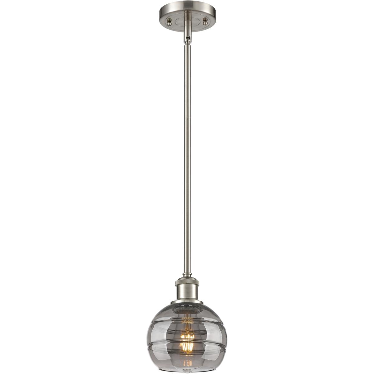 Innovations Lighting 516-1S-SN-G556-6SM Ballston Rochester 1 Light 5.88 inch Brushed Satin Nickel Stem Hung Mini Pendant Ceiling Light
