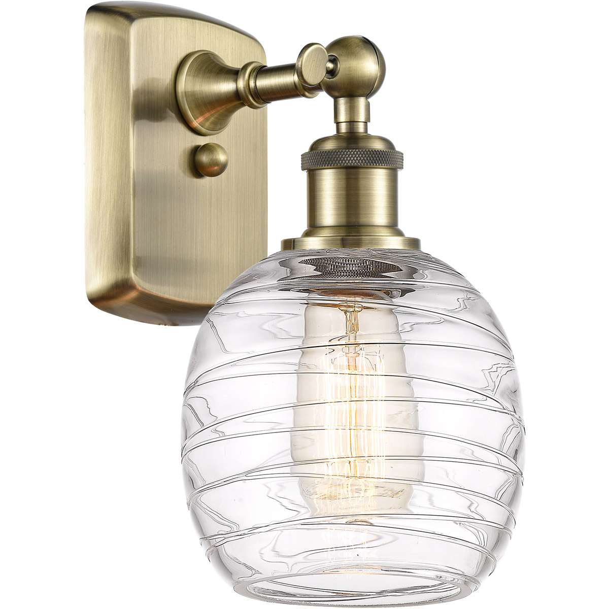 Innovations Lighting Bruno Marashlian Belfast 11 Inch Wall Sconce Belfast - 516-1W-AB-G1013 - Restoration-Vintage