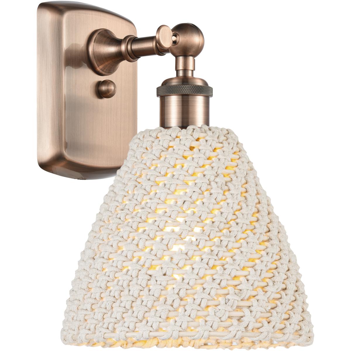 Innovations Lighting Bruno Marashlian Bristol Natural 11 Inch Wall Sconce Bristol Natural - 516-1W-AC-NBD-75-NAT - Farmhouse