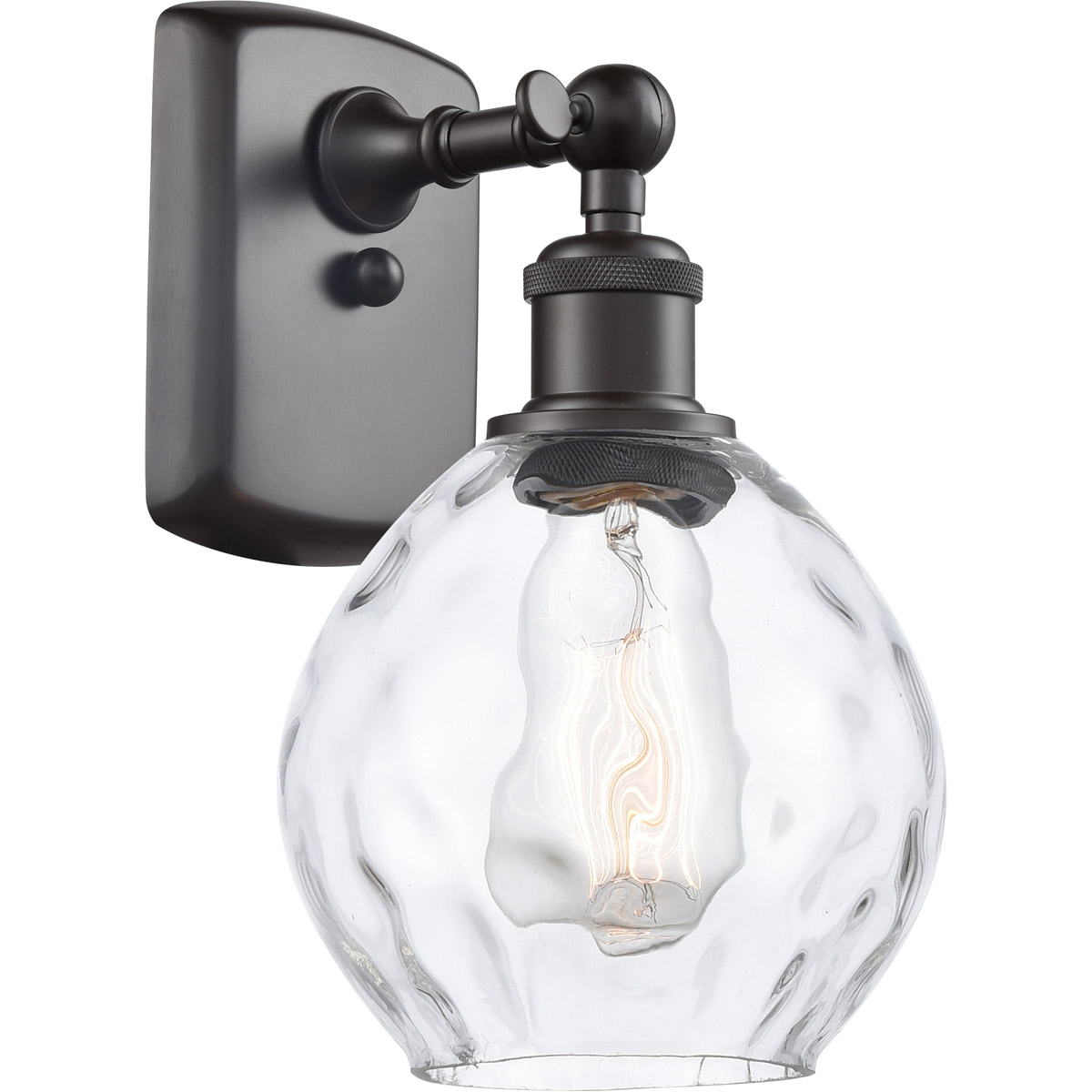 Innovations Lighting 516-1W-OB-G362-LED Ballston Small Waverly LED 6 inch Oil Rubbed Bronze Sconce Wall Light, Ballston