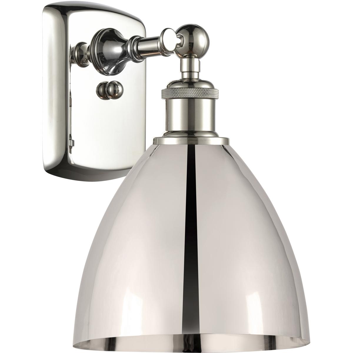 Innovations Lighting Bruno Marashlian Ballston Dome 10 Inch Wall Sconce Ballston Dome - 516-1W-PN-MBD-75-PN - Nautical