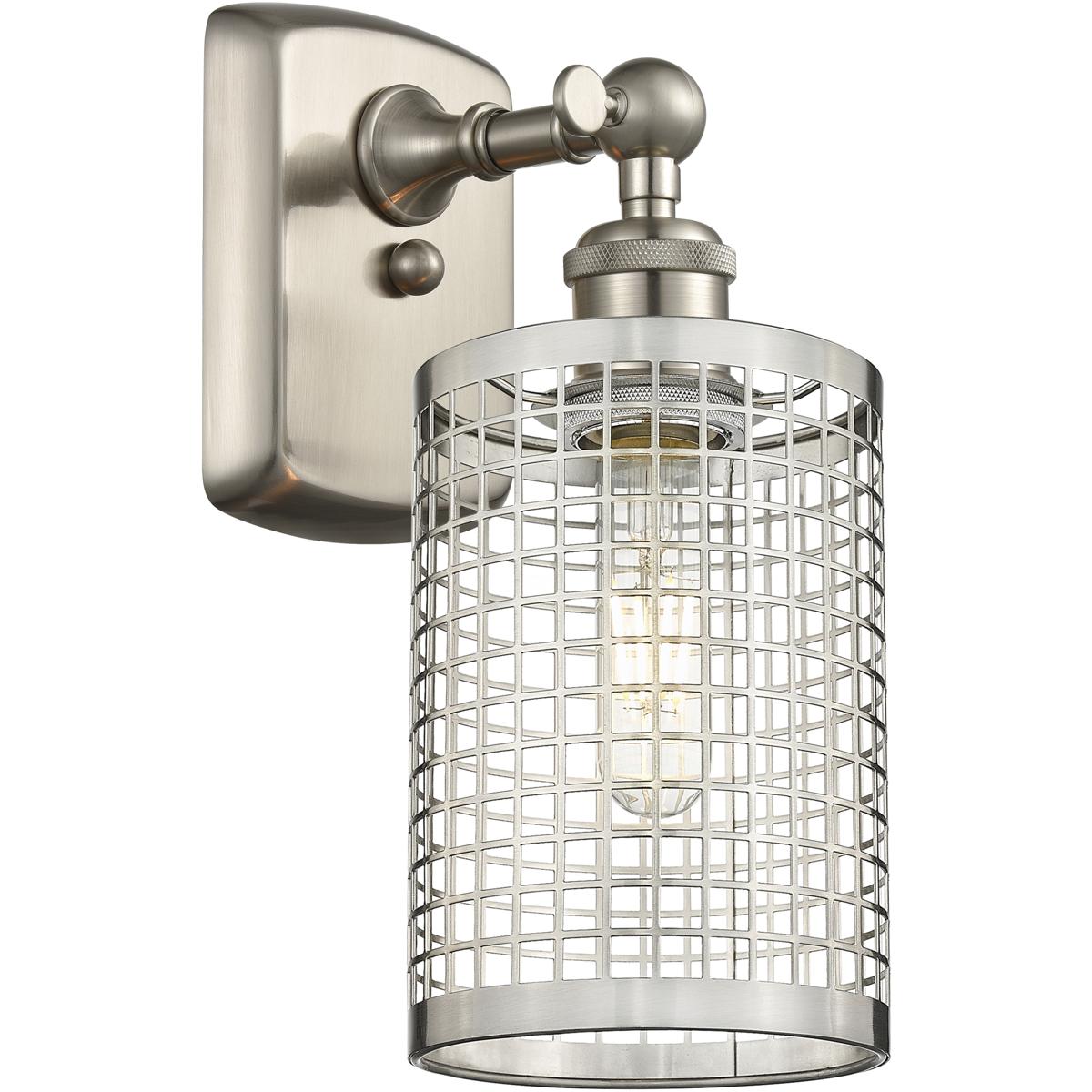 Innovations Lighting 516-1W-SN-M18-SN Nestbrook 1 Light 5 inch Satin Nickel Sconce Wall Light