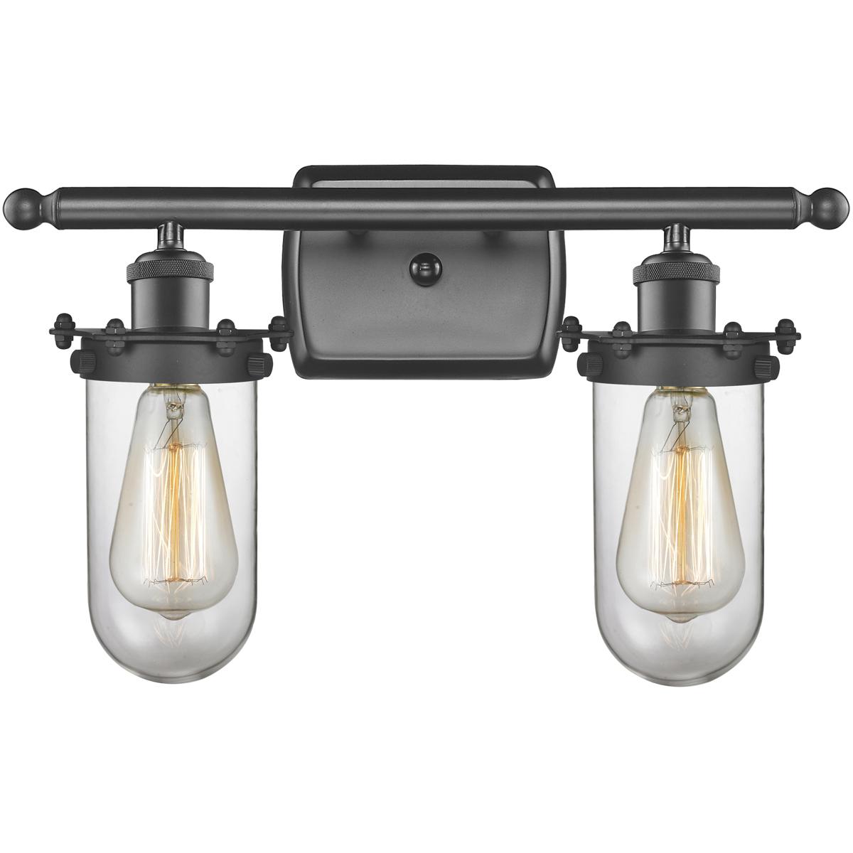 Innovations Lighting 516-2W-SN-CE231-CL-LED Austere Kingsbury LED 16 inch Brushed Satin Nickel Bath Vanity Light Wall Light in Clear Glass