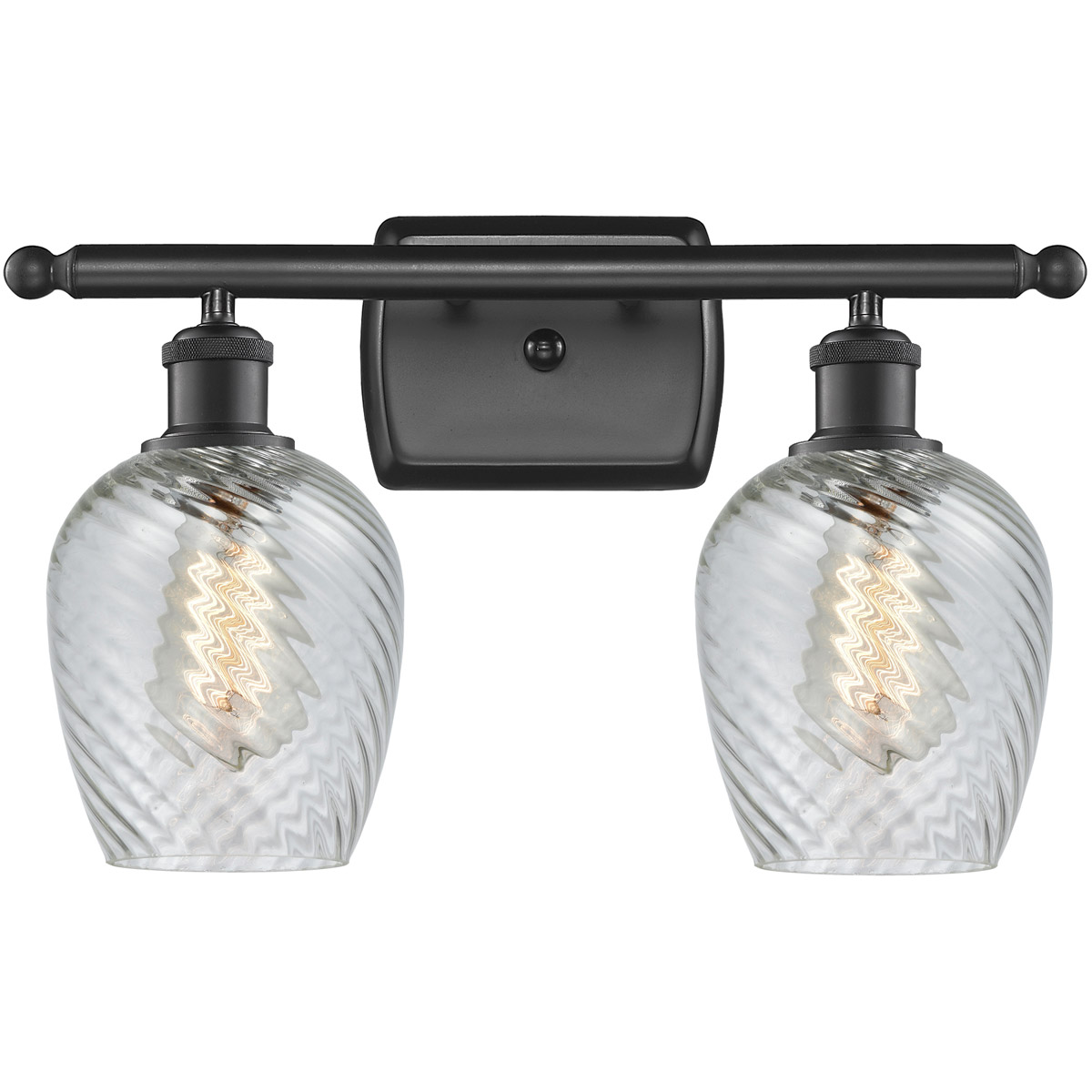 Innovations Lighting 516-2W-BK-G292-LED Ballston Salina LED 16 inch Matte Black Bath Vanity Light Wall Light, Ballston