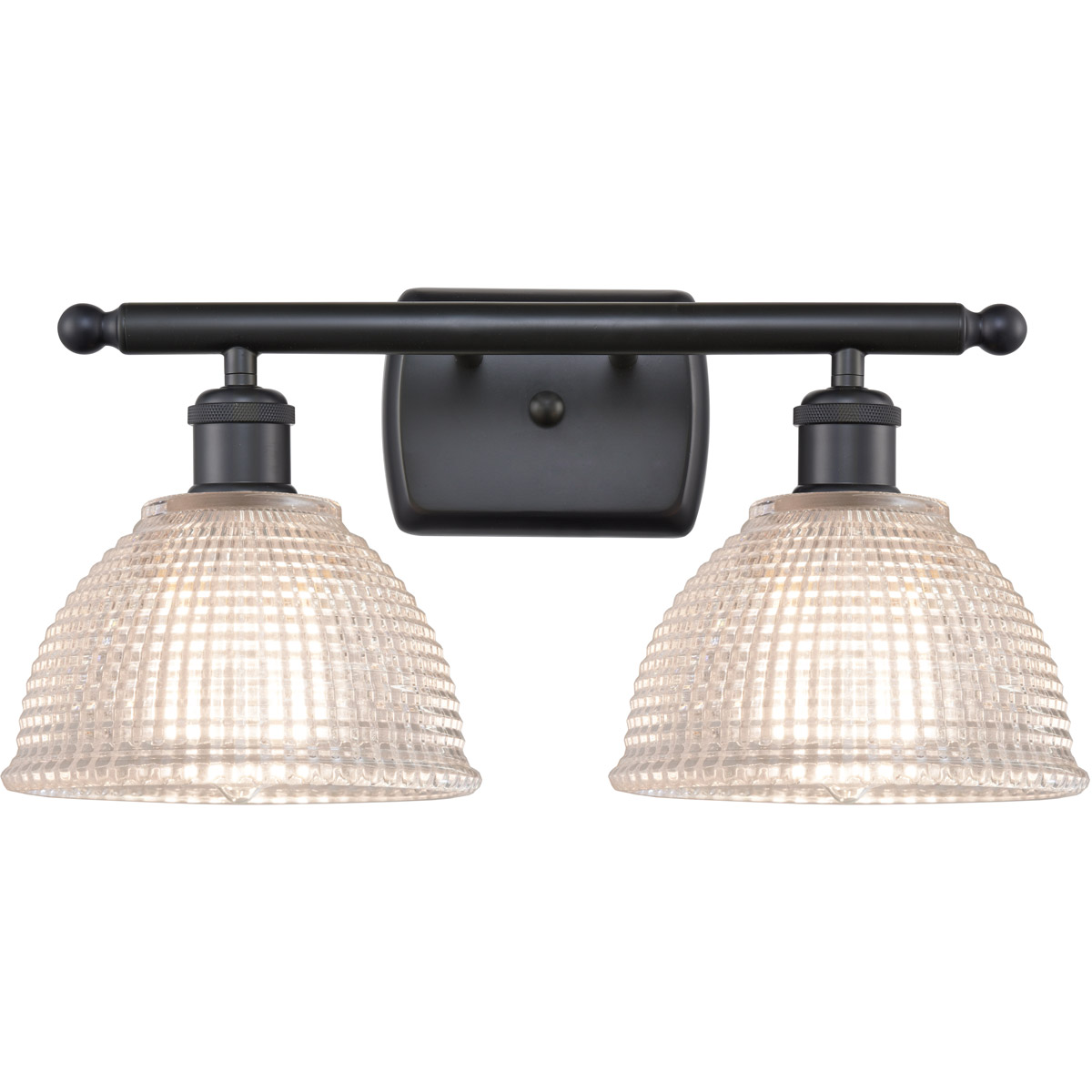 Innovations Lighting 516-2W-BK-G422 Ballston Arietta 2 Light 16 inch Matte Black Bath Vanity Light Wall Light, Ballston