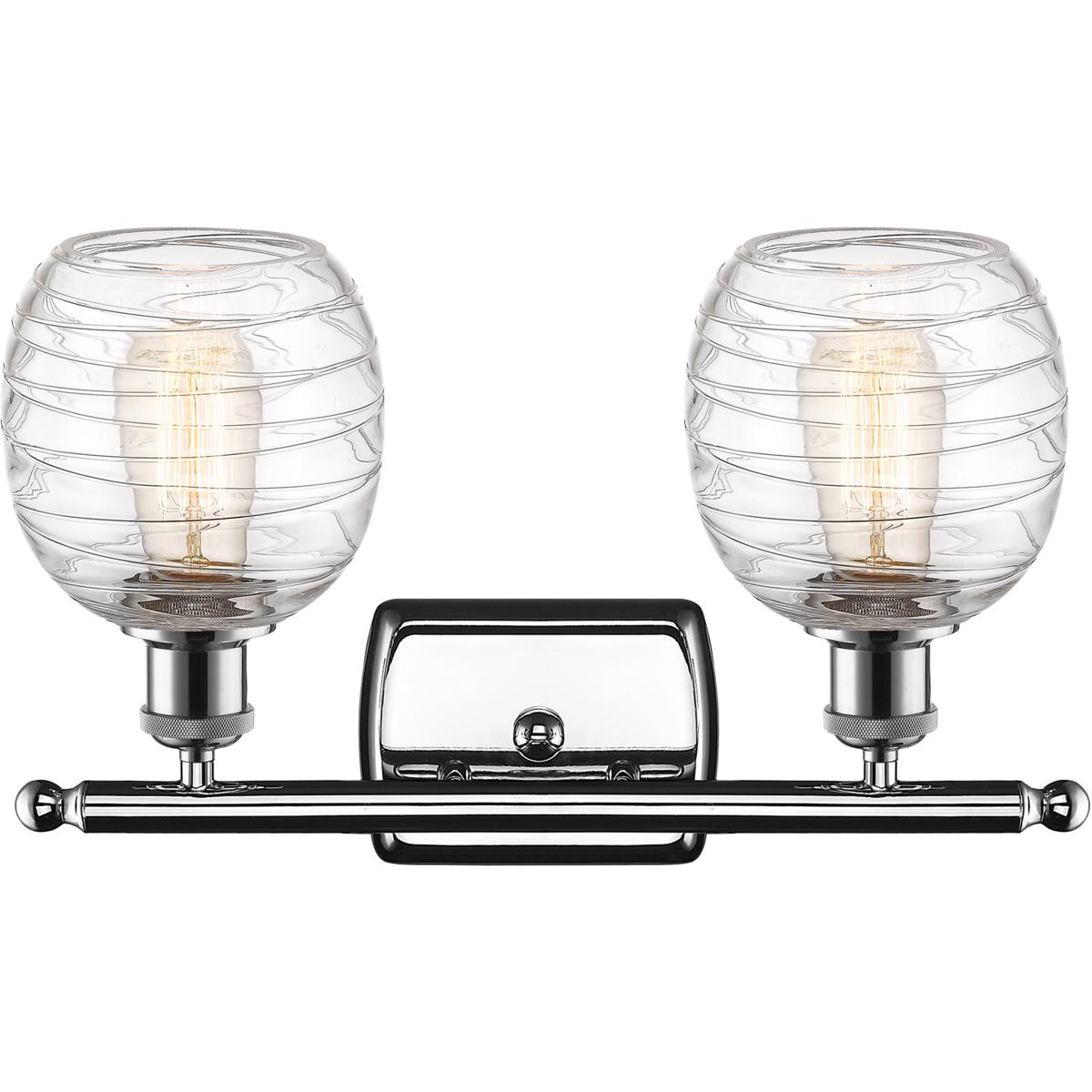 Innovations Lighting 516-2W-PC-G1013 Ballston Belfast 2 Light 16 inch Polished Chrome Bath Vanity Light Wall Light