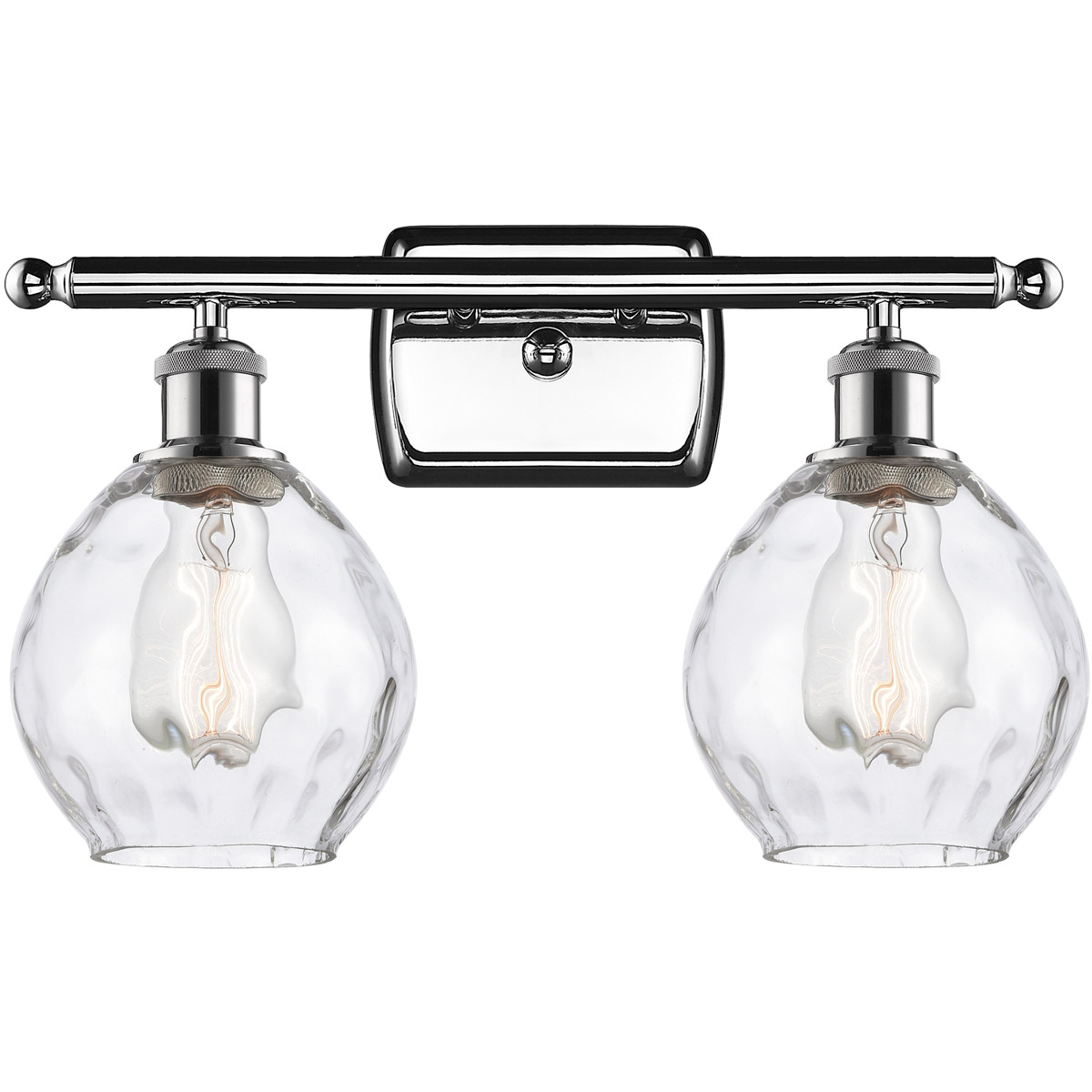 Innovations Lighting 516-2W-PC-G362-LED Ballston Small Waverly LED 16 inch Polished Chrome Bath Vanity Light Wall Light, Ballston