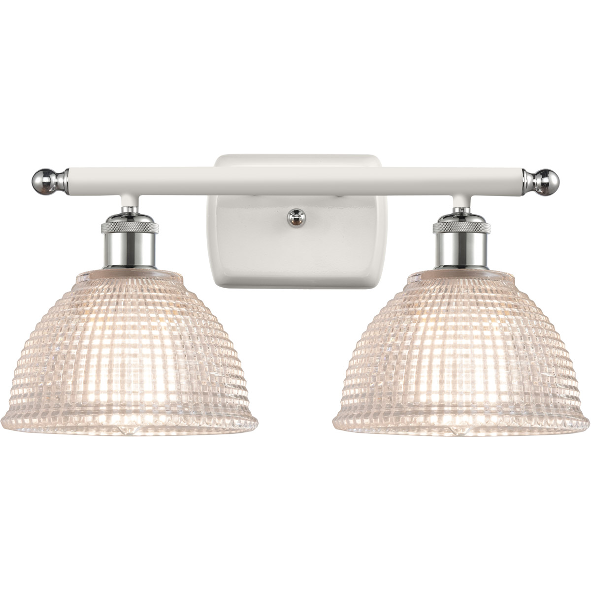 Innovations Lighting 516-2W-WPC-G422-LED Ballston Arietta LED 16 inch White and Polished Chrome Bath Vanity Light Wall Light, Ballston