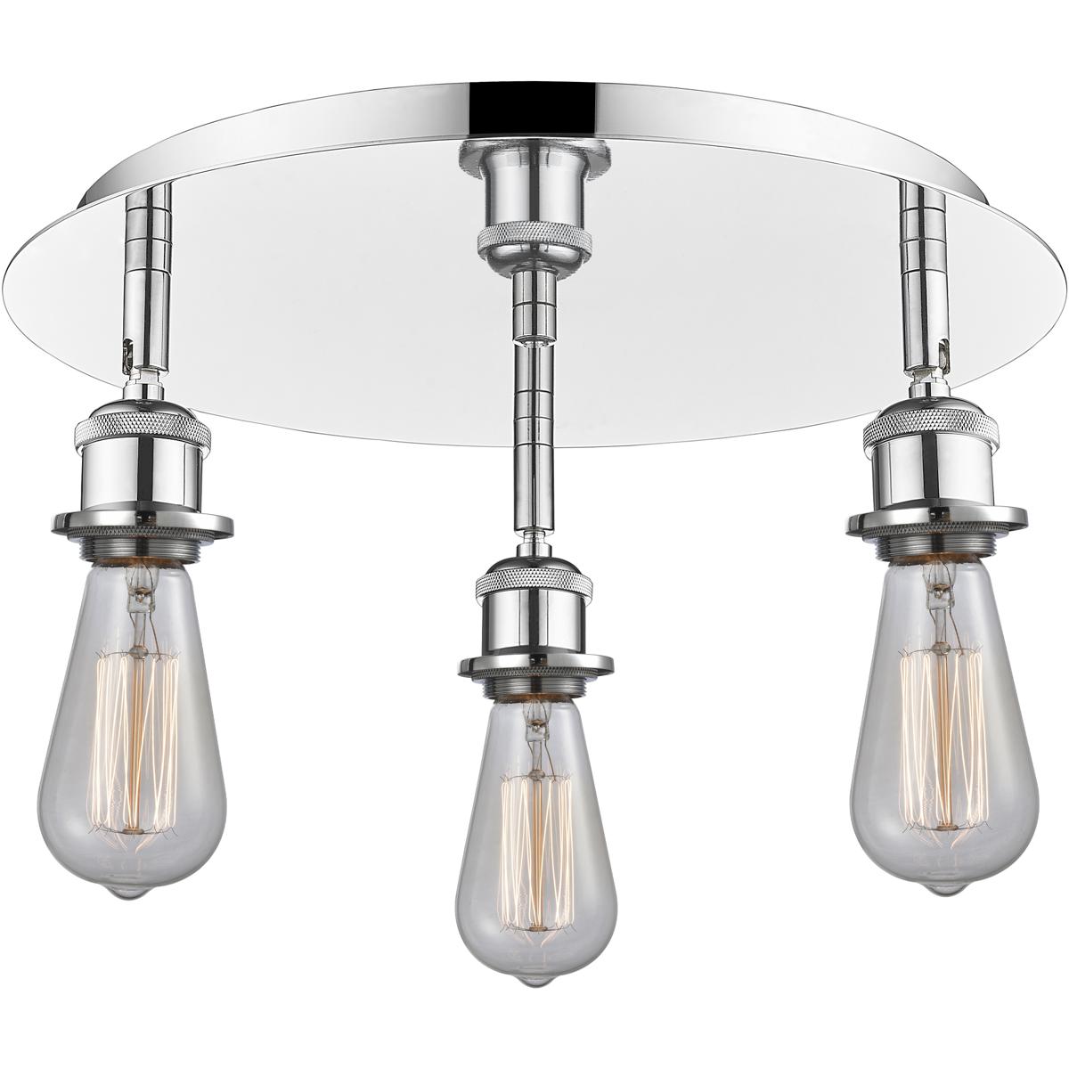 Innovations Lighting 516-3C-PC Ballston 3 Light 11.75 inch Polished Chrome Flush Mount Ceiling Light