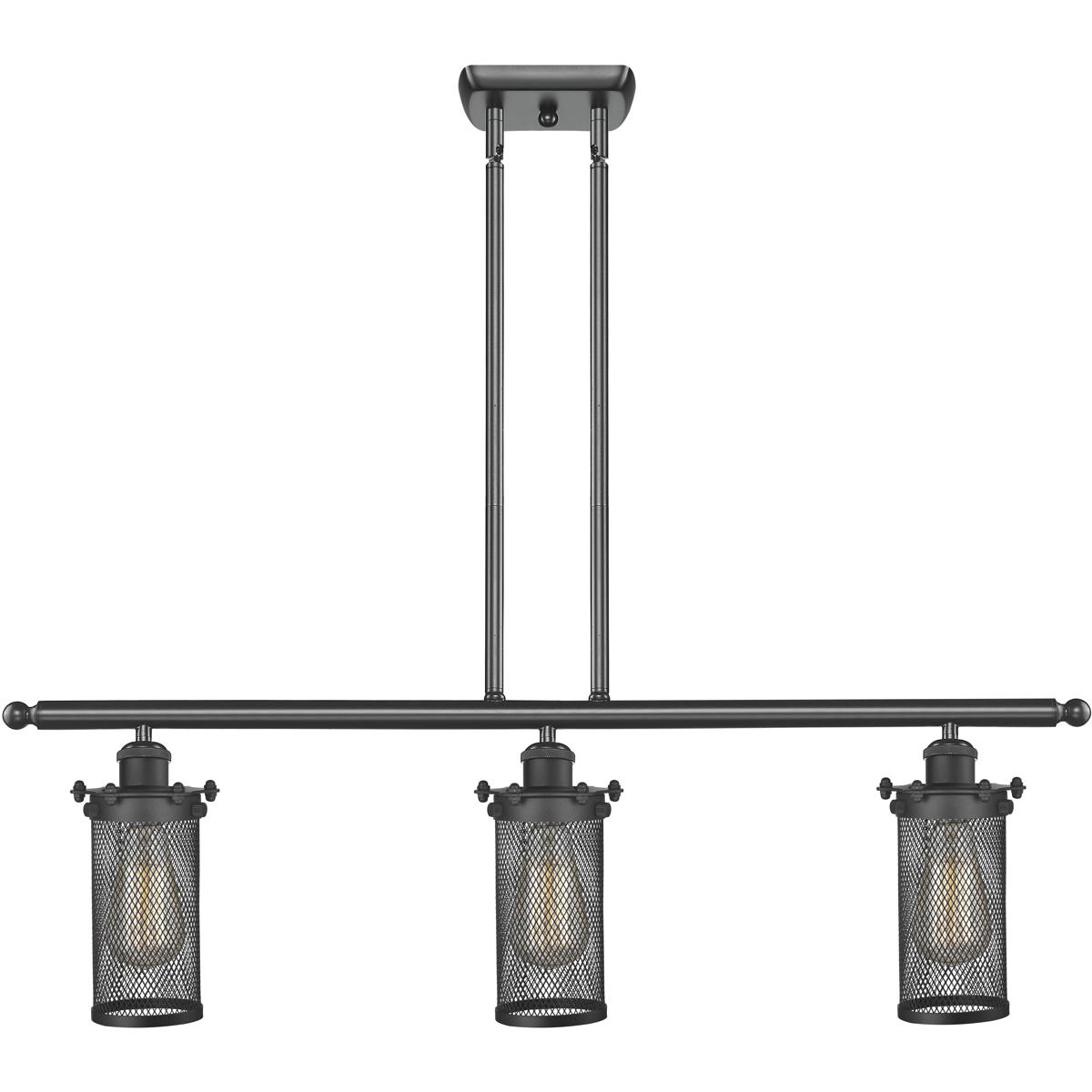 Innovations Lighting Bruno Marashlian Bleecker 36 Inch 3 Light Linear Suspension Light Bleecker - 516-3I-OB-CE219 - Farmhouse