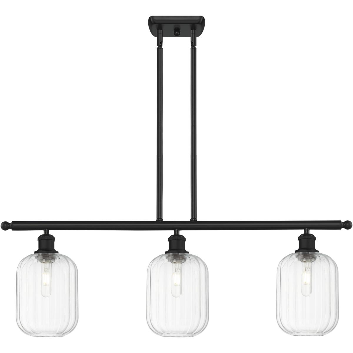 Innovations Lighting Bruno Marashlian Preston 36 Inch Linear Suspension Light Preston - 516-3I-BK-G460-7CL - Industrial