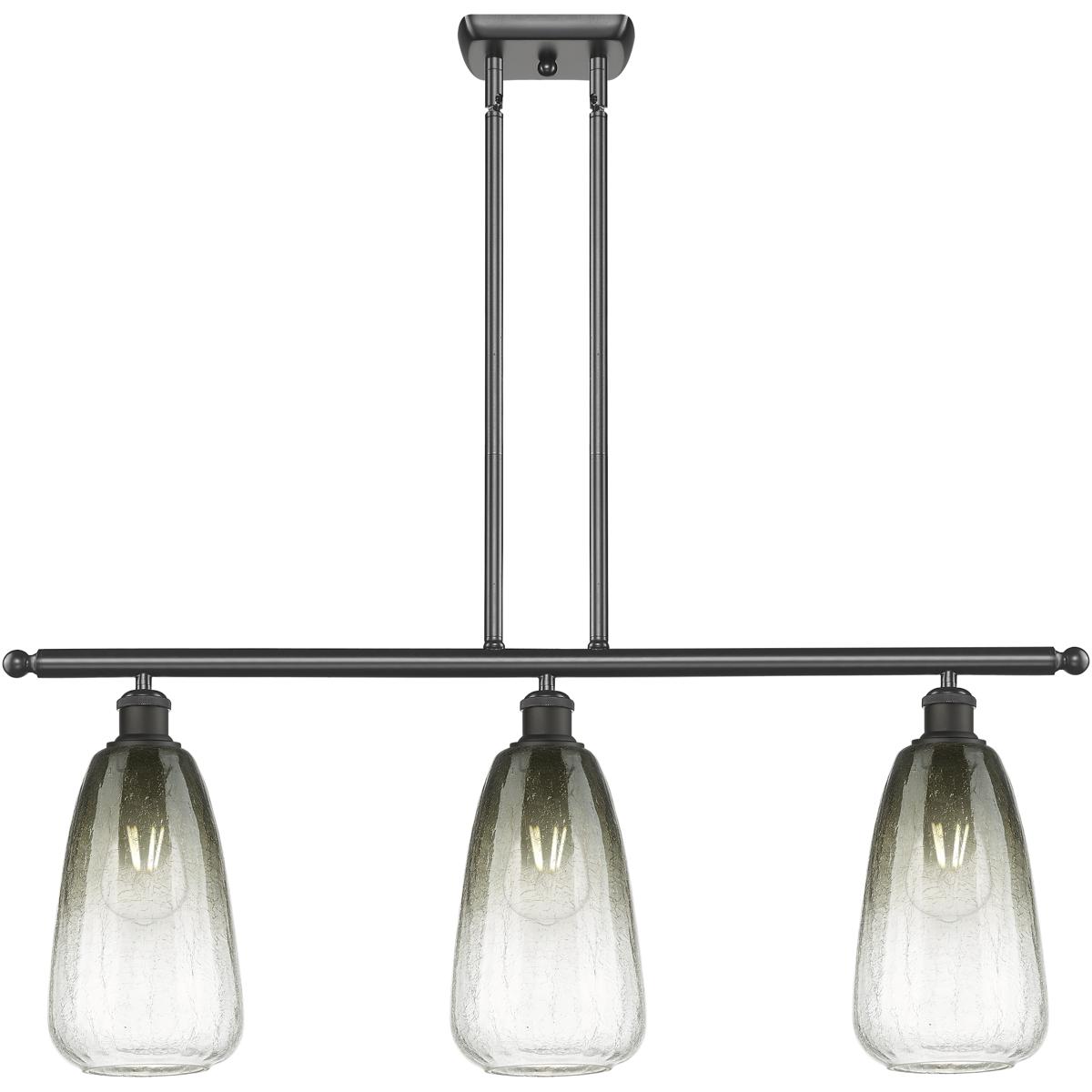 Innovations Lighting 516-3I-OB-G480-6SL Ballston Brookhaven Almond Island Light Ceiling Light in Oil Rubbed Bronze, Slate Glass