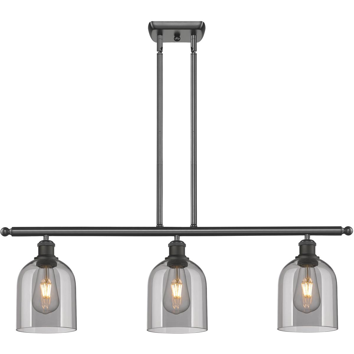 Innovations Lighting 516-3I-OB-G558-6SM Ballston Bella 3 Light 36 inch Oil Rubbed Bronze Stem Hung Island Light Ceiling Light