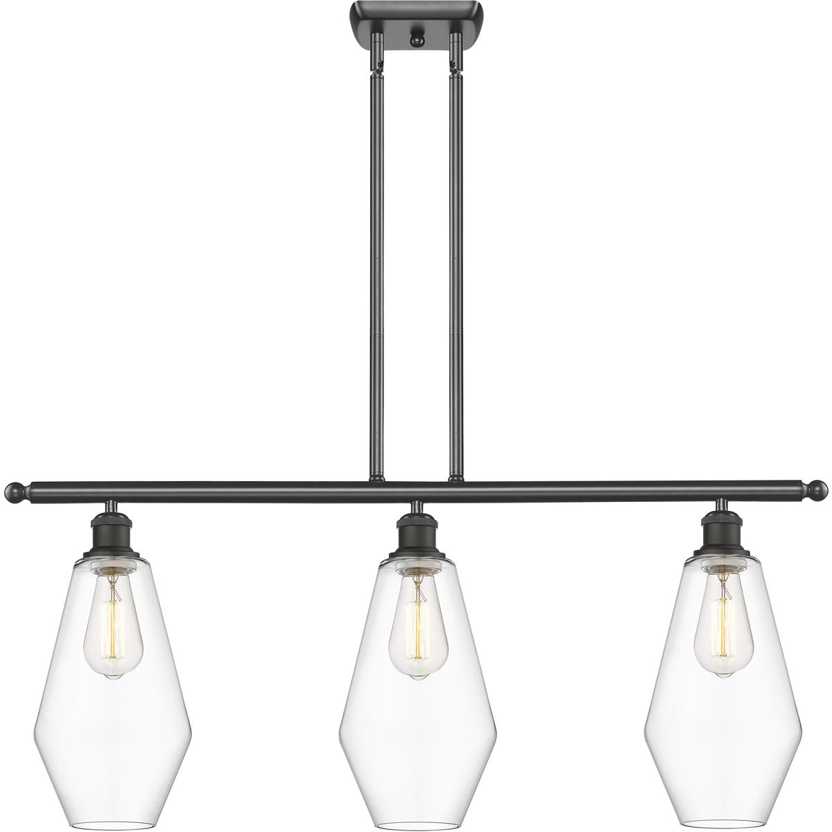 Innovations Lighting 516-3I-OB-G652-7 Ballston Cindyrella 3 Light 36 inch Oil Rubbed Bronze Island Light Ceiling Light in Incandescent, Clear Glass