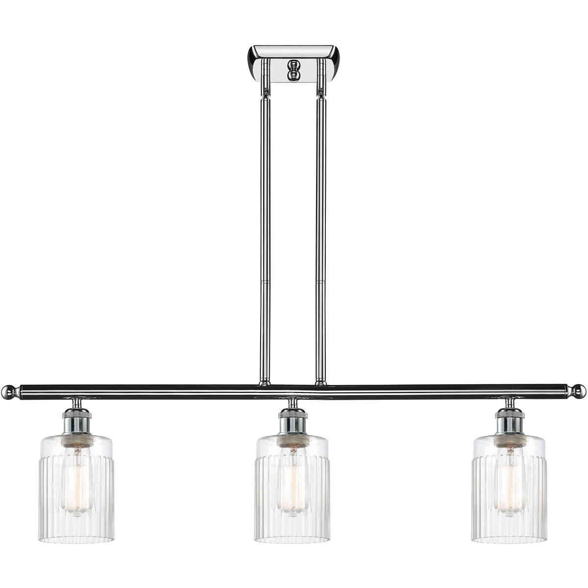 Innovations Lighting 516-3I-PC-G342-LED Ballston Hadley LED 36 inch Polished Chrome Island Light Ceiling Light in Clear Glass, Ballston