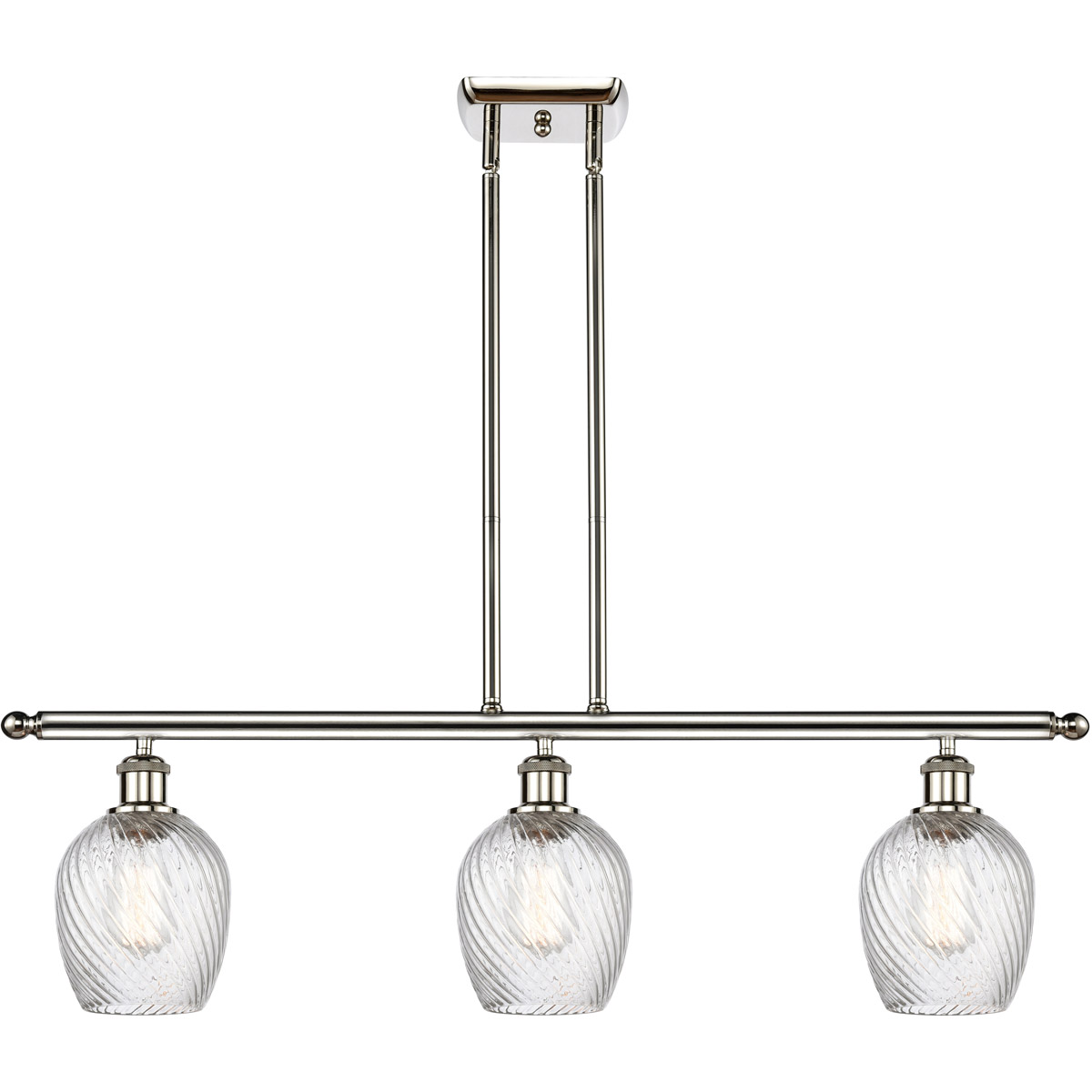 Innovations Lighting 516-3I-PN-G292-LED Ballston Salina LED 36 inch Polished Nickel Island Light Ceiling Light, Ballston