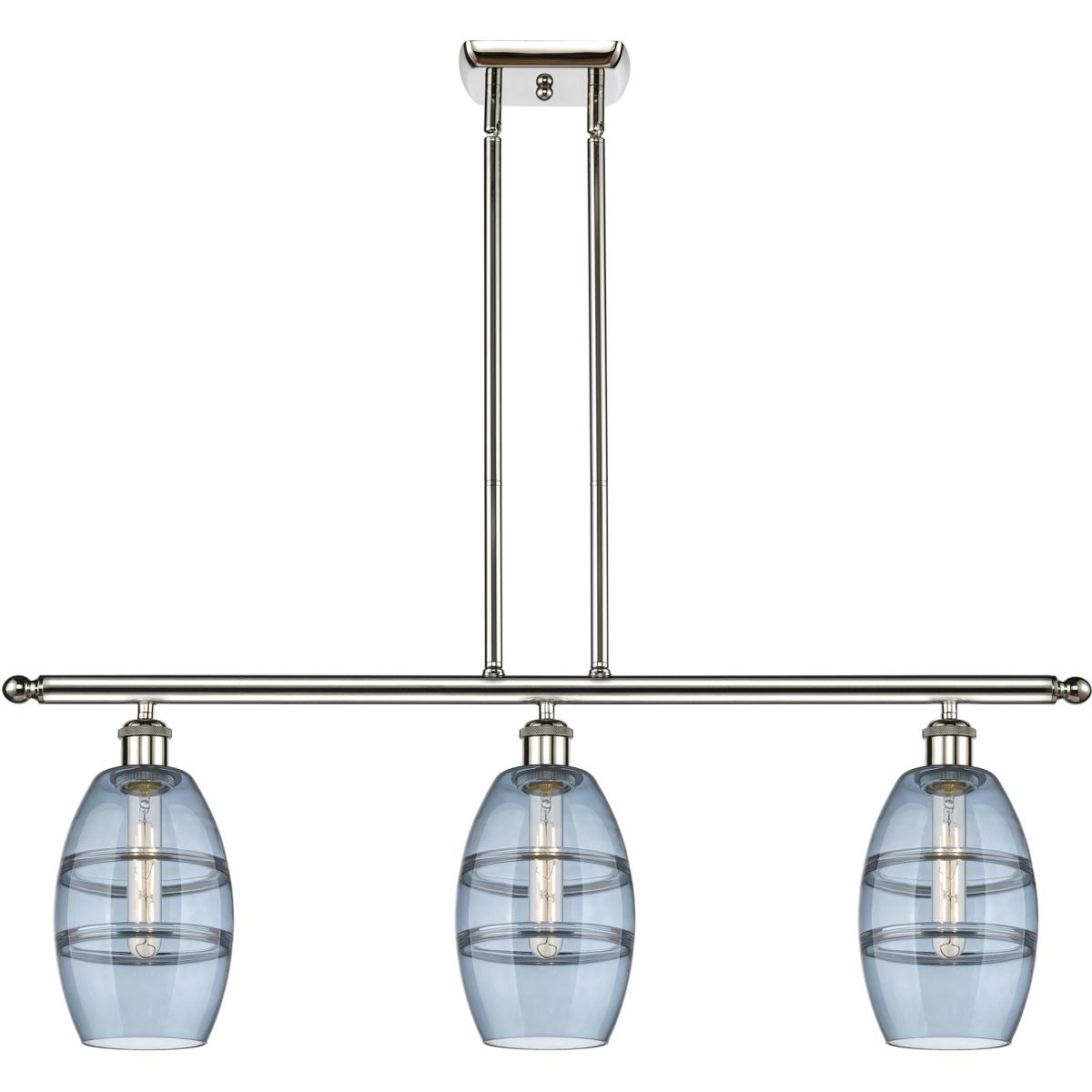 Innovations Lighting 516-3I-PN-G557-6BL Ballston Vaz 3 Light 36 inch Polished Nickel Stem Hung Island Light Ceiling Light