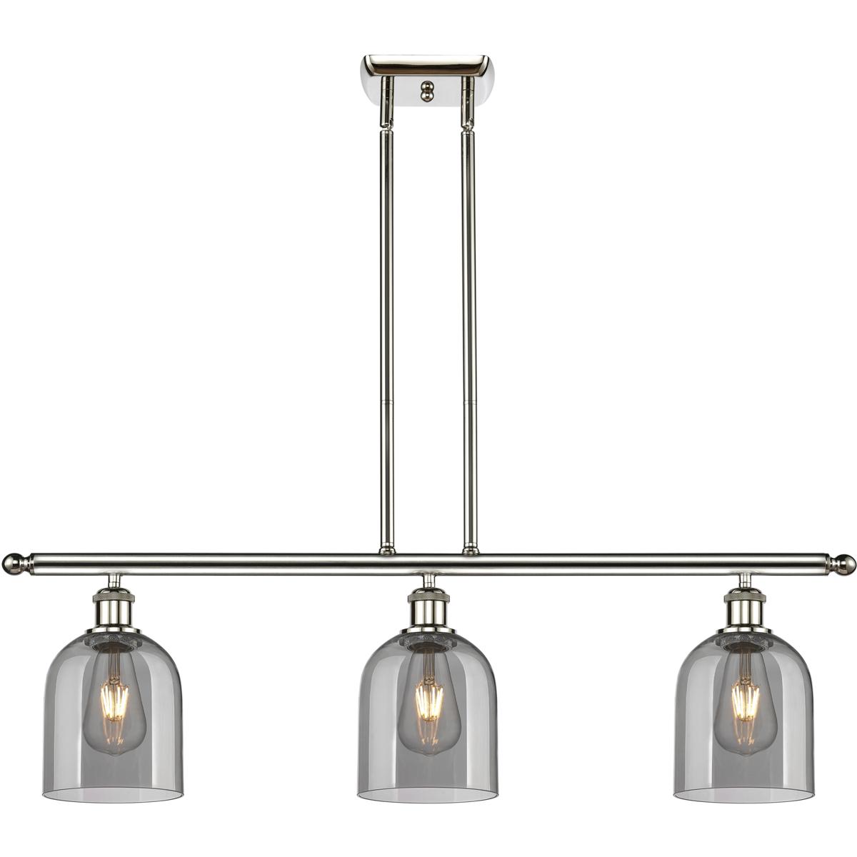 Innovations Lighting 516-3I-PN-G558-6SM Ballston Bella 3 Light 36 inch Polished Nickel Stem Hung Island Light Ceiling Light