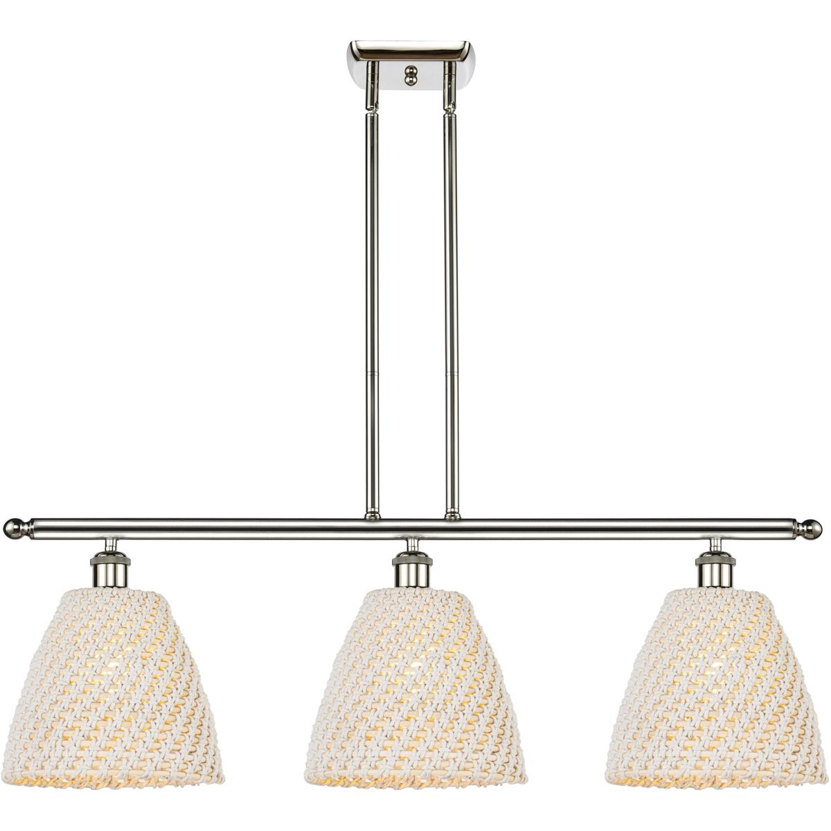 Innovations Lighting Bruno Marashlian Bristol Natural 36 Inch Linear Suspension Light Bristol Natural - 516-3I-PN-NBD-9-NAT - Farmhouse