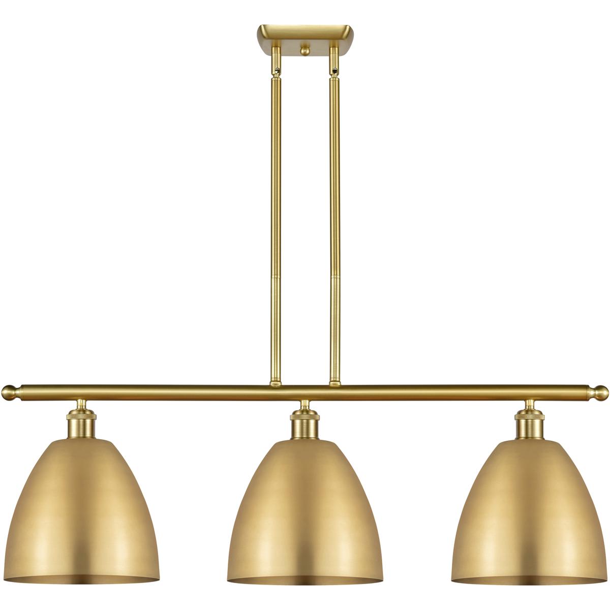 Innovations Lighting 516-3I-SG-MBD-9-SG Ballston Dome 3 Light 36 inch Satin Gold Island Light Ceiling Light