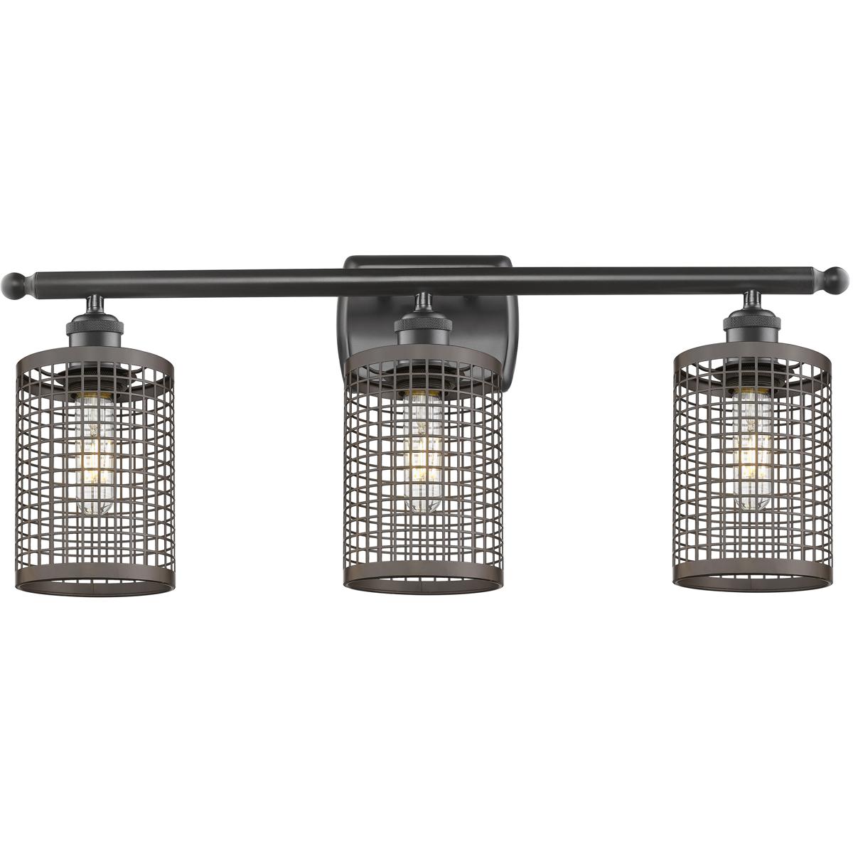Innovations Lighting 516-3W-OB-M18-OB Nestbrook 3 Light 26 inch Oil Rubbed Bronze Bath Vanity Light Wall Light