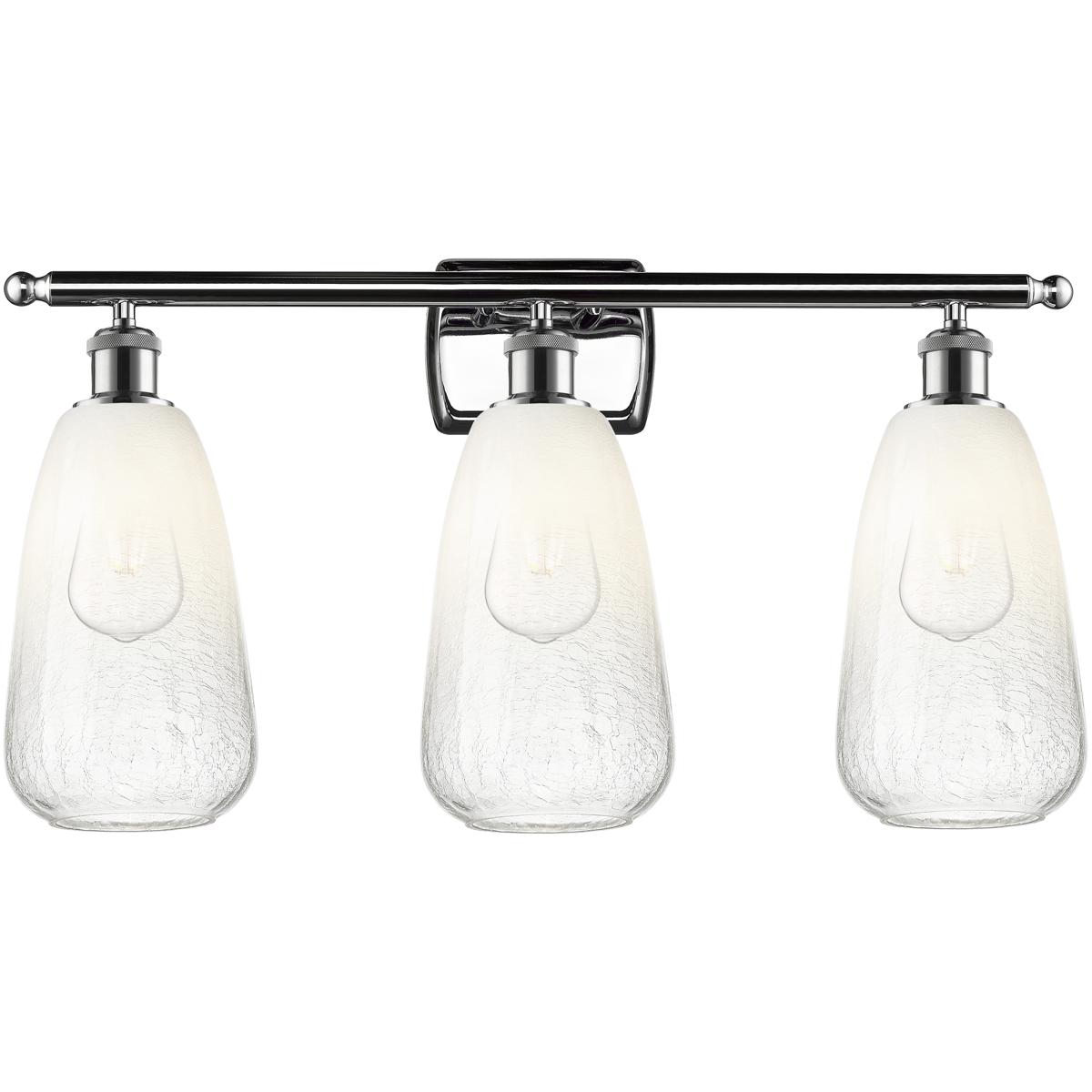 Innovations Lighting 516-3W-PC-G480-6OP Ballston Brookhaven Almond 3 Light 26 inch Polished Chrome Bath Vanity Light Wall Light in Opal Glass