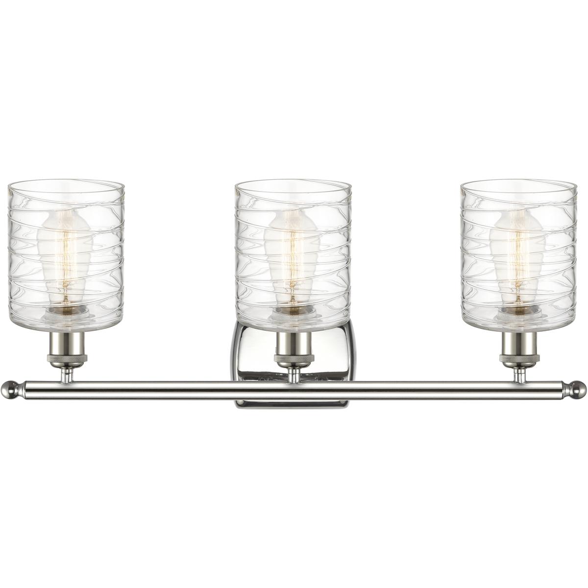 Innovations Lighting 516-3W-PN-G1113 Ballston Cobbleskill 3 Light 26 inch Polished Nickel Bath Vanity Light Wall Light
