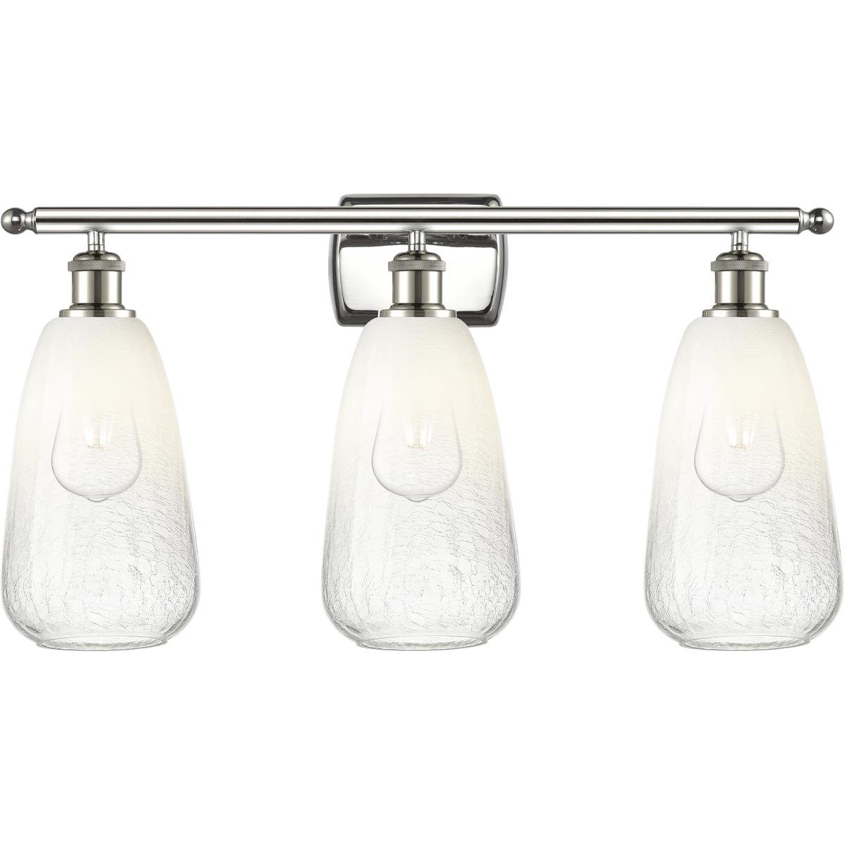 Innovations Lighting 516-3W-PN-G480-6OP Ballston Brookhaven Almond 3 Light 26 inch Polished Nickel Bath Vanity Light Wall Light in Opal Glass