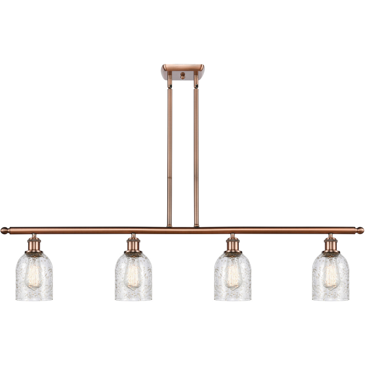 Innovations Lighting Bruno Marashlian Caledonia 48 Inch 4 Light LED Linear Suspension Light Caledonia - 516-4I-AC-G259 - Restoration-Vintage