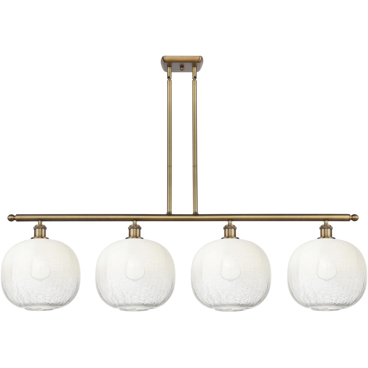 Innovations Lighting 516-4I-BB-G481-10OP Ballston Brookhaven Sphere Island Light Ceiling Light in Brushed Brass, Opal Glass