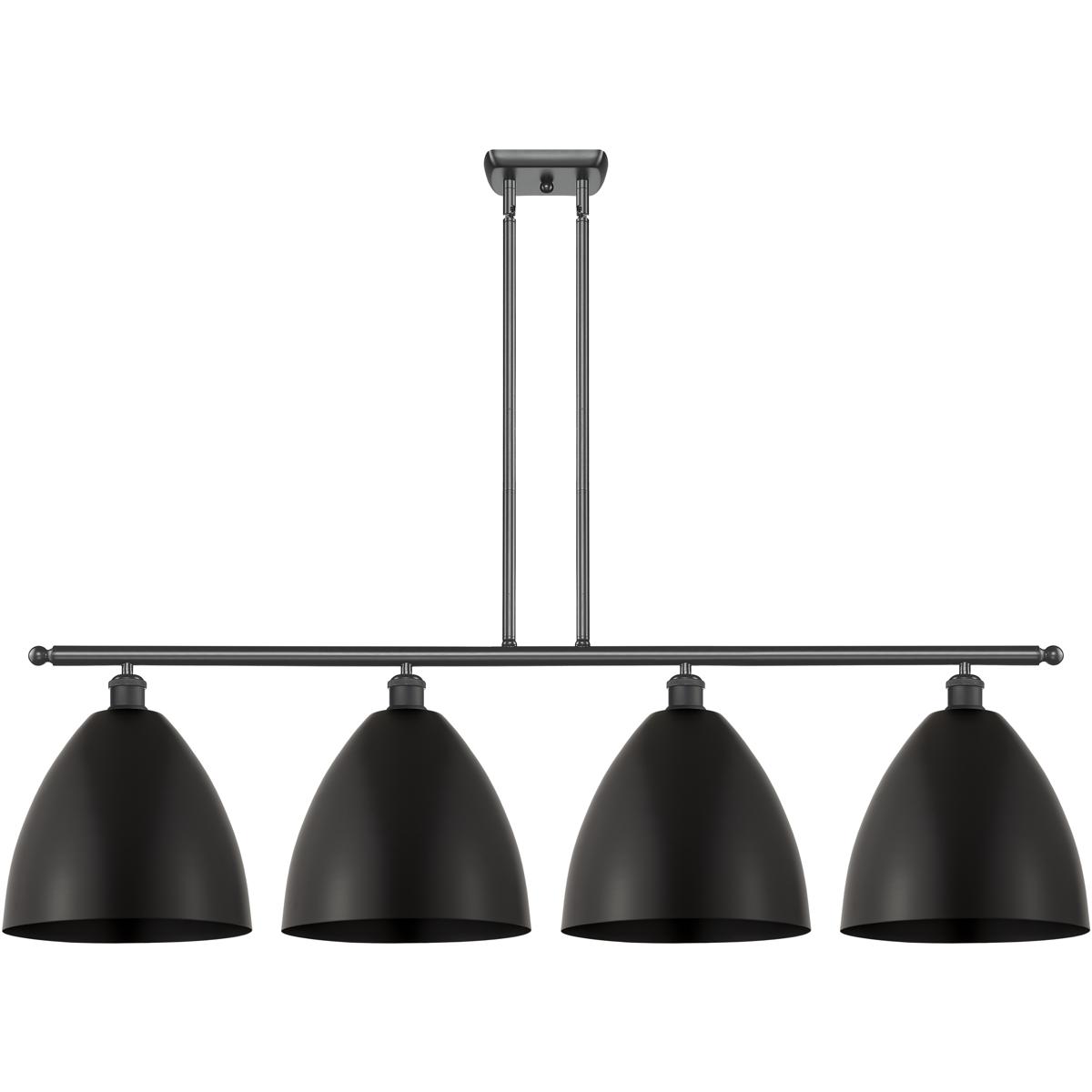 Innovations Lighting 516-4I-BK-MBD-12-BK Ballston Dome 4 Light 50 inch Matte Black Island Light Ceiling Light