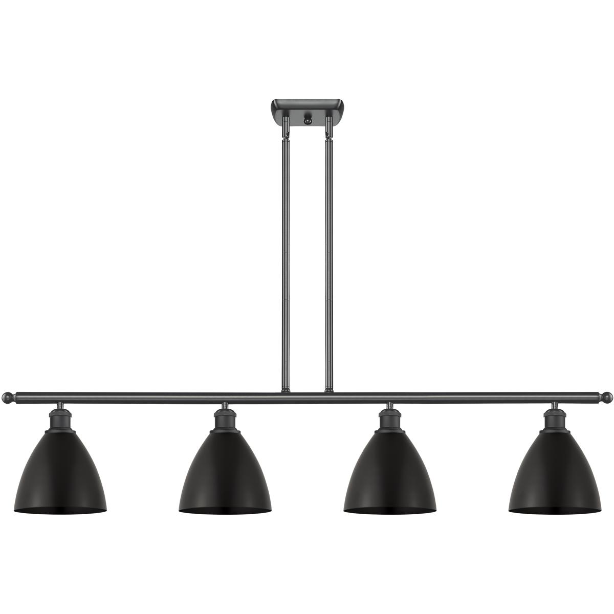 Innovations Lighting 516-4I-BK-MBD-75-BK Ballston Dome 4 Light 48 inch Matte Black Island Light Ceiling Light