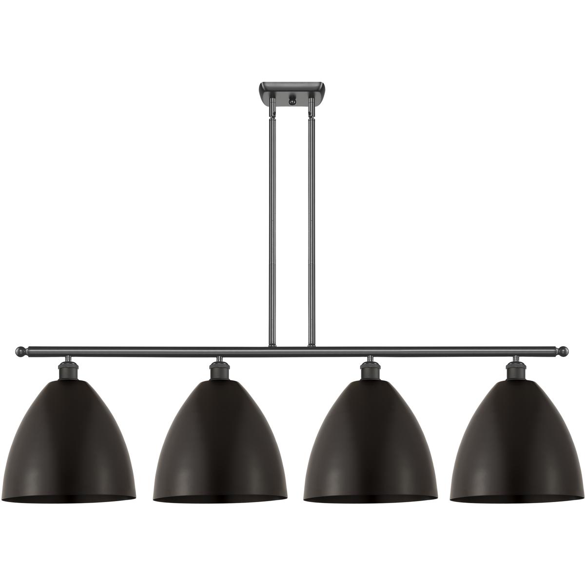 Innovations Lighting Bruno Marashlian Ballston Dome 50 Inch 4 Light Linear Suspension Light Ballston Dome - 516-4I-OB-MBD-12-OB - Nautical