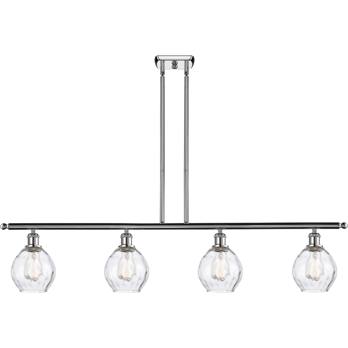 Innovations Lighting 516-4I-PC-G362-LED Ballston Small Waverly LED 48 inch Polished Chrome Island Light Ceiling Light, Ballston