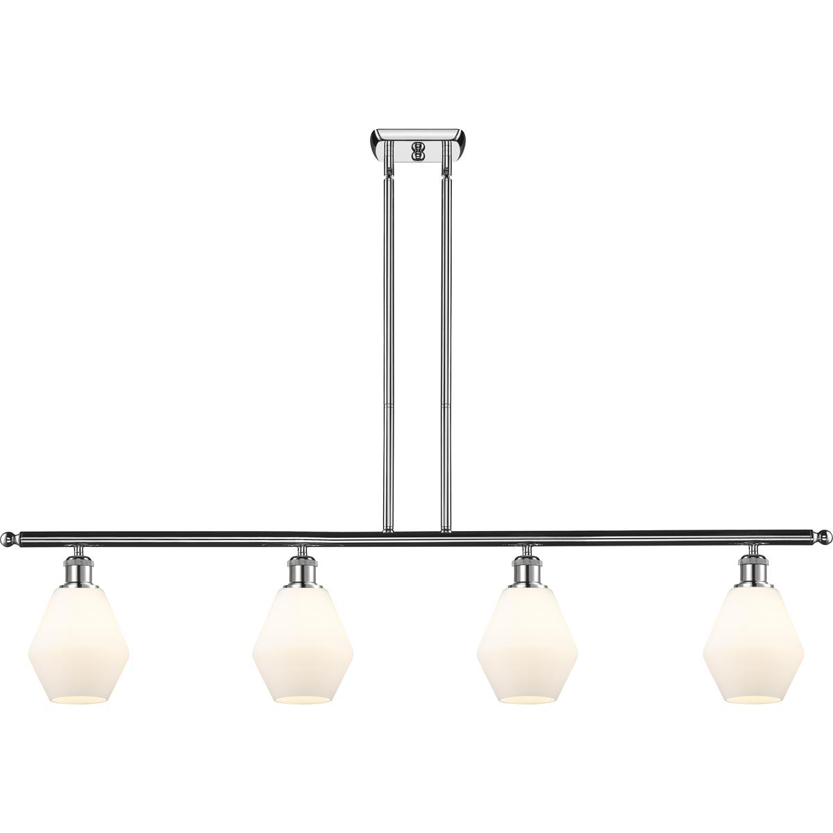 Innovations Lighting 516-4I-PC-G651-6 Ballston Cindyrella 4 Light 48 inch Polished Chrome Island Light Ceiling Light in Incandescent, Matte White Glas