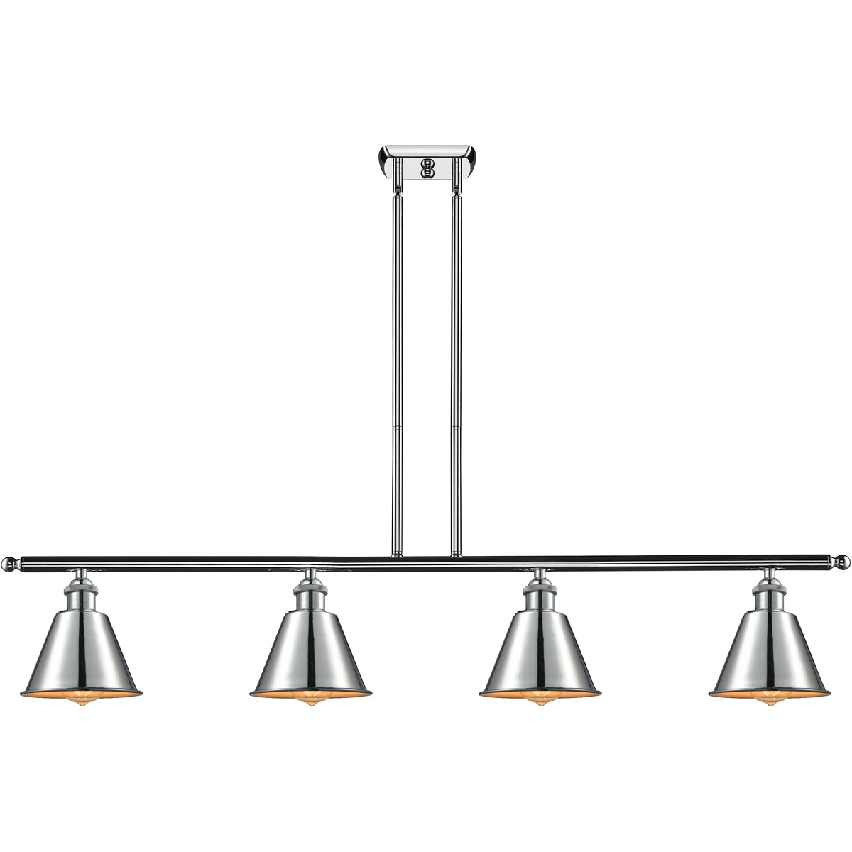 Innovations Lighting 516-4I-AB-M8-LED Ballston Smithfield LED 48 inch Antique Brass Island Light Ceiling Light, Ballston