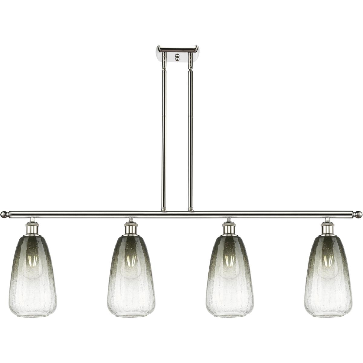 Innovations Lighting 516-4I-PN-G480-6SL Ballston Brookhaven Almond Island Light Ceiling Light in Polished Nickel, Slate Glass