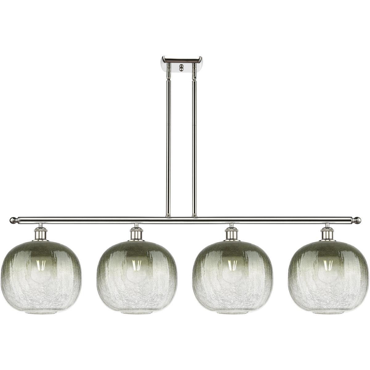 Innovations Lighting 516-4I-PN-G481-10SL Ballston Brookhaven Sphere Island Light Ceiling Light in Polished Nickel, Slate Glass