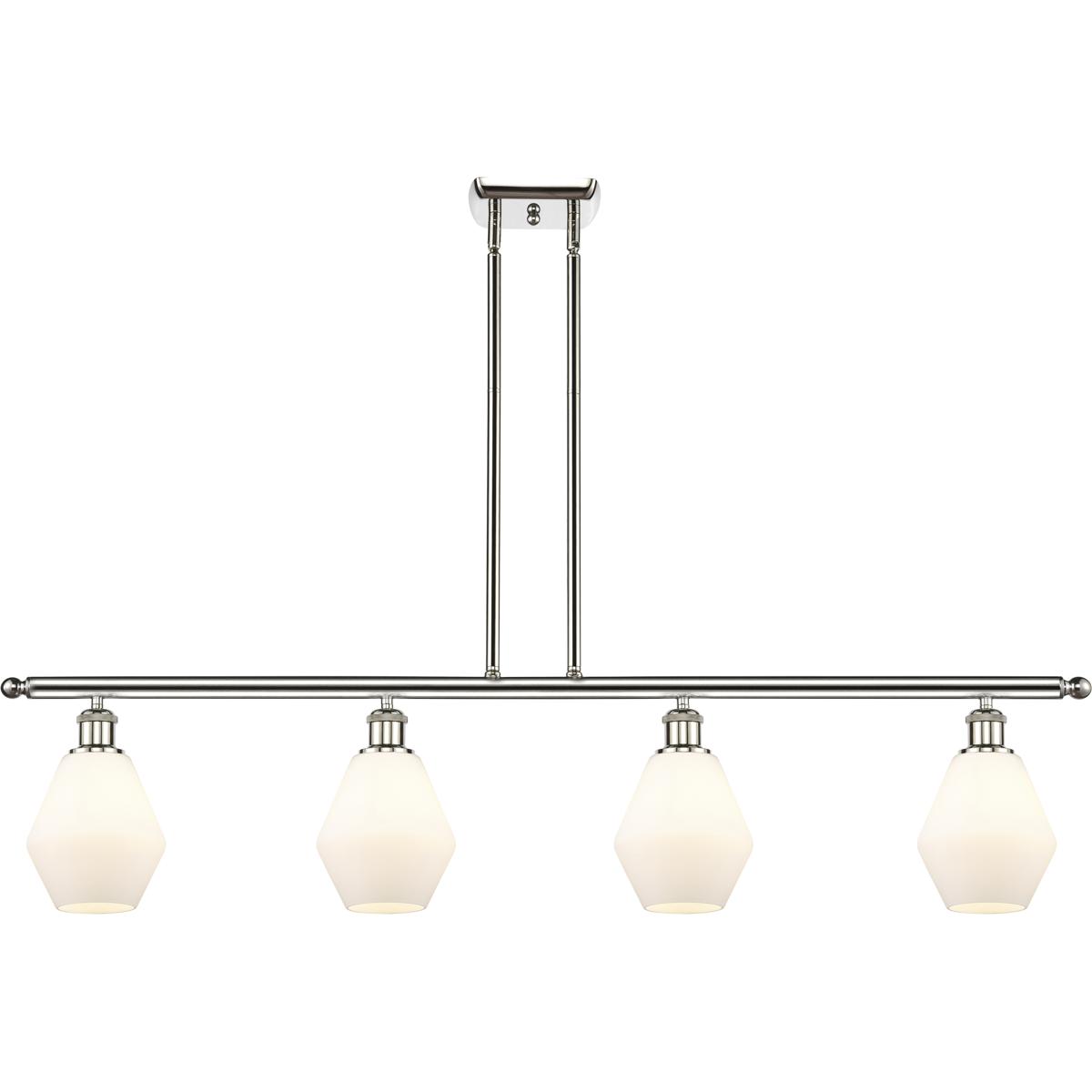 Innovations Lighting 516-4I-PN-G651-6 Ballston Cindyrella 4 Light 48 inch Polished Nickel Island Light Ceiling Light in Incandescent, Matte White Glas