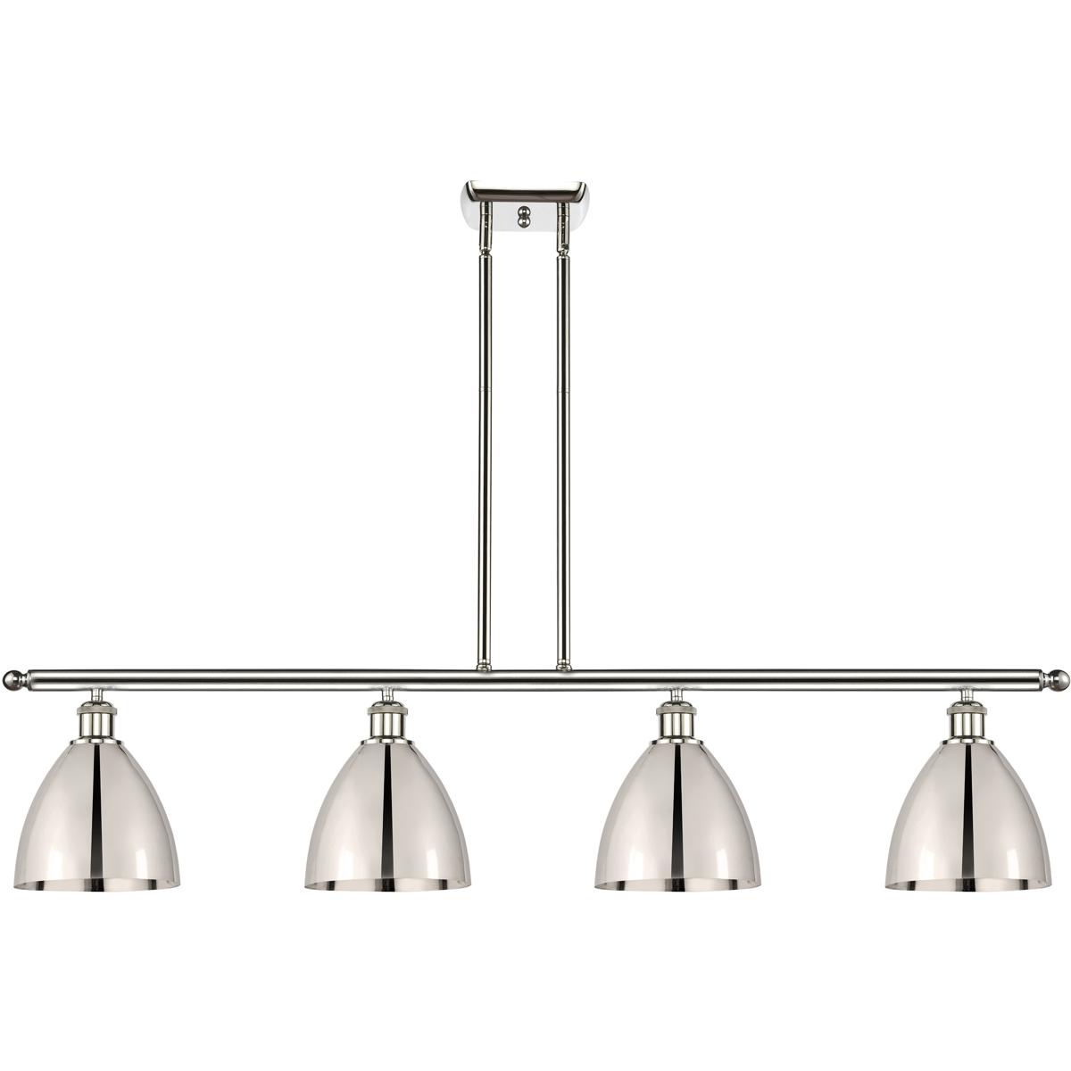 Innovations Lighting 516-4I-PN-MBD-75-PN-LED Ballston Dome LED 48 inch Polished Nickel Island Light Ceiling Light