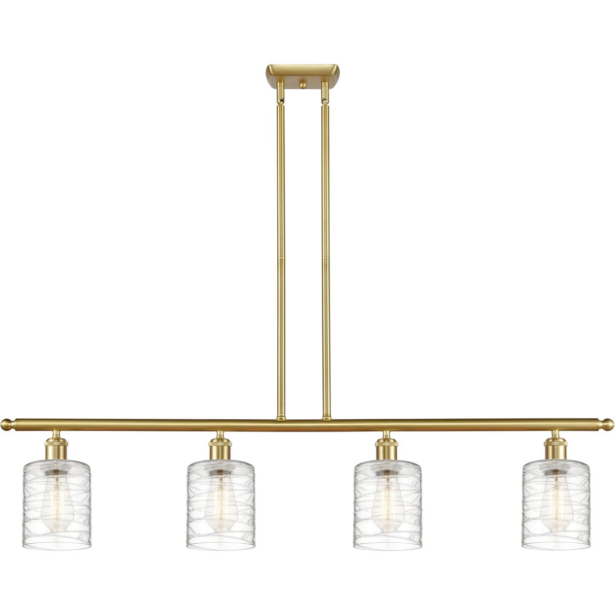 Innovations Lighting Bruno Marashlian Cobbleskill 48 Inch 4 Light LED Linear Suspension Light Cobbleskill - 516-4I-SG-G1113 - Restoration-Vintage