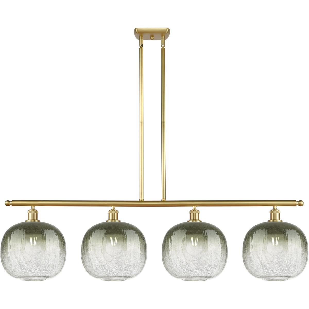 Innovations Lighting 516-4I-SG-G481-10SL Ballston Brookhaven Sphere Island Light Ceiling Light in Satin Gold, Slate Glass