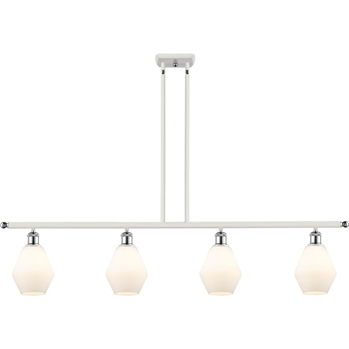 Innovations Lighting 516-4I-WPC-G651-6 Ballston Cindyrella 4 Light 48 inch White and Polished Chrome Island Light Ceiling Light in Incandescent, Matte