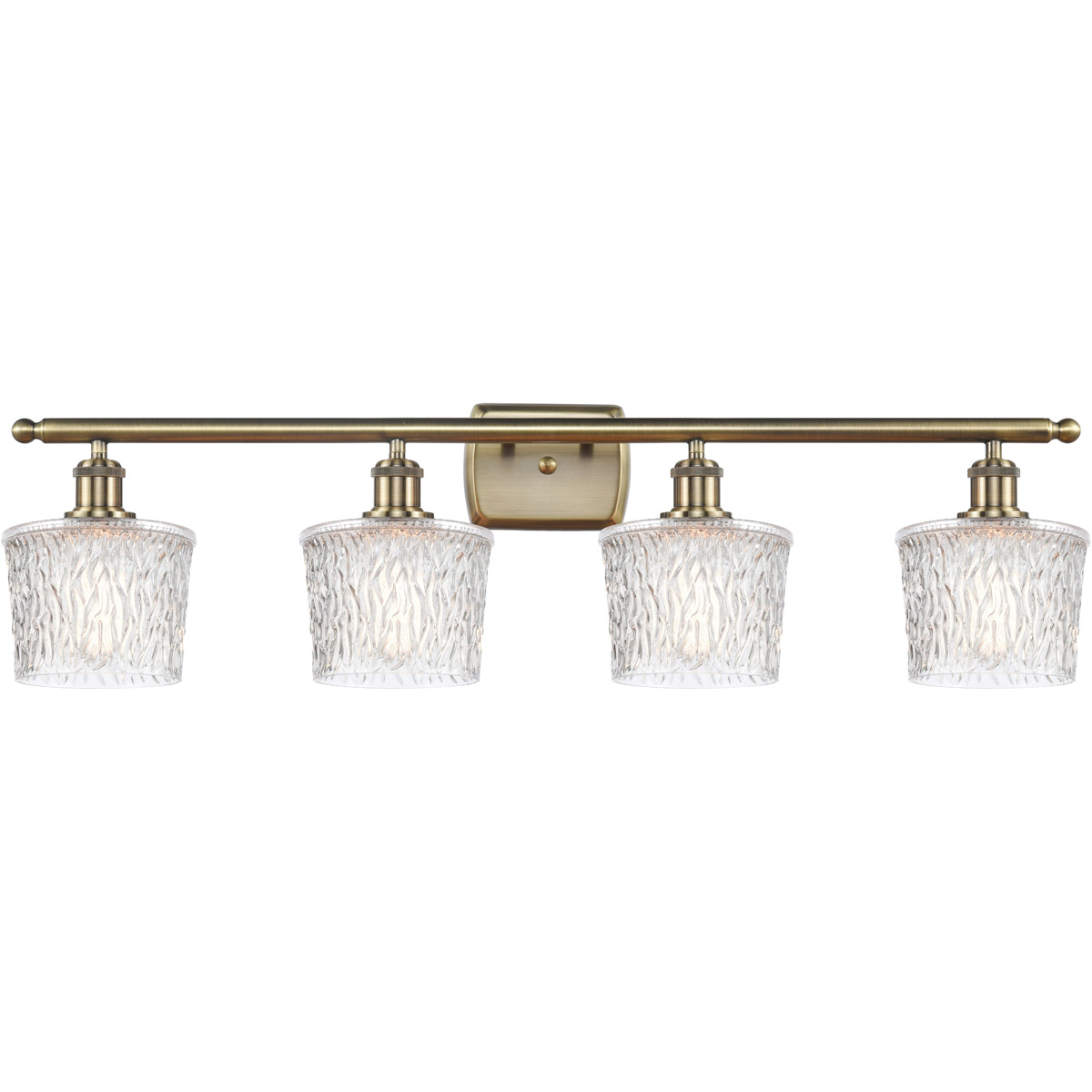 Innovations Lighting 516-4W-AB-G402 Ballston Niagra 4 Light 36 inch Antique Brass Bath Vanity Light Wall Light in Incandescent, Clear Glass, Ballston