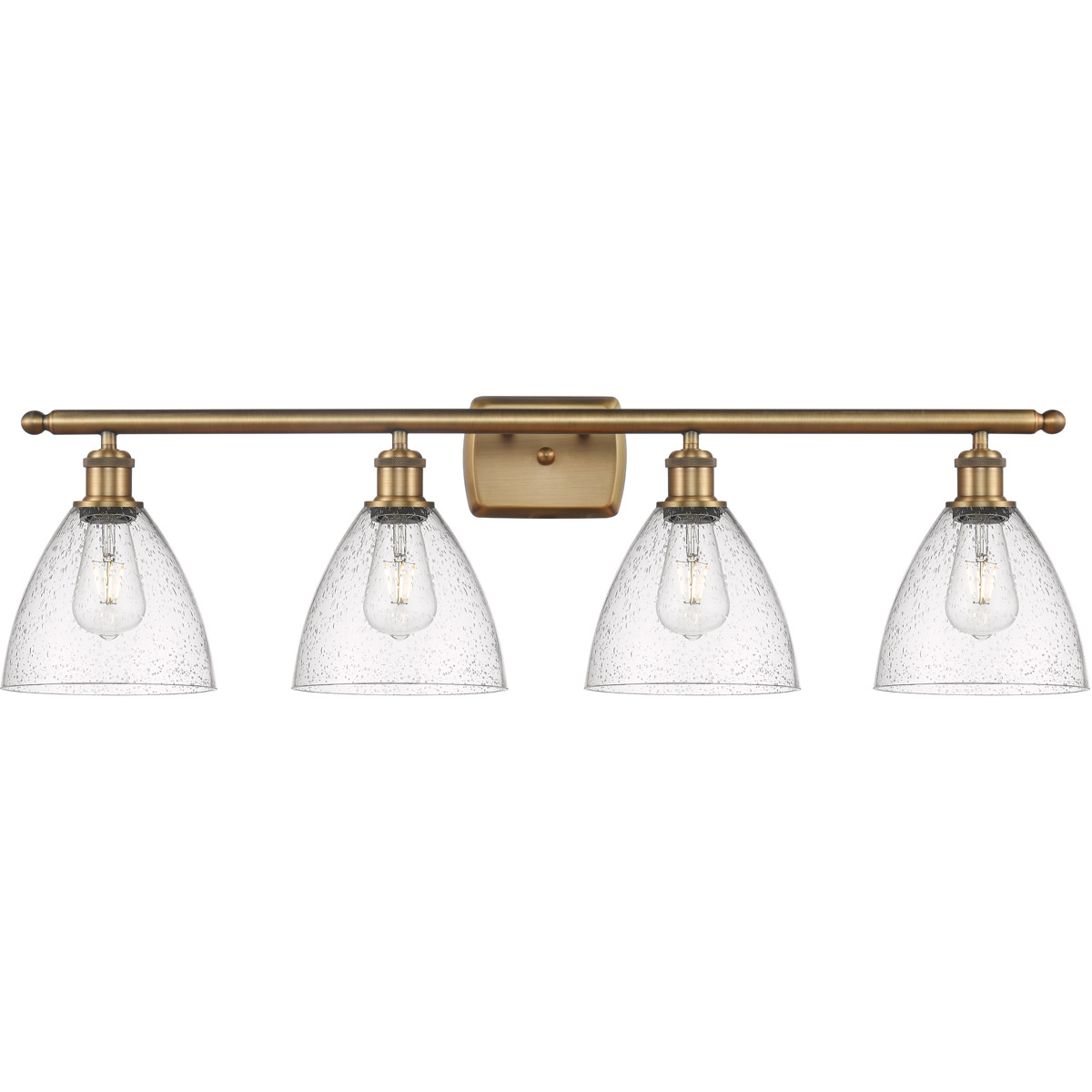 Innovations Lighting Bruno Marashlian Ballston Dome 38 Inch 4 Light Bath Vanity Light Ballston Dome - 516-4W-BB-GBD-754 - Modern Contemporary